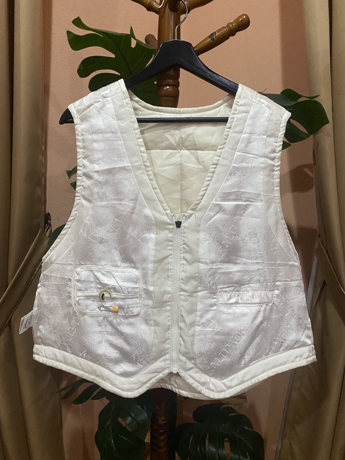 Salomon Vintage Salomon Reversible Quilted Vest - White, 90s Outdoor Size US M / EU 48-50 / 2 - 7 Thumbnail