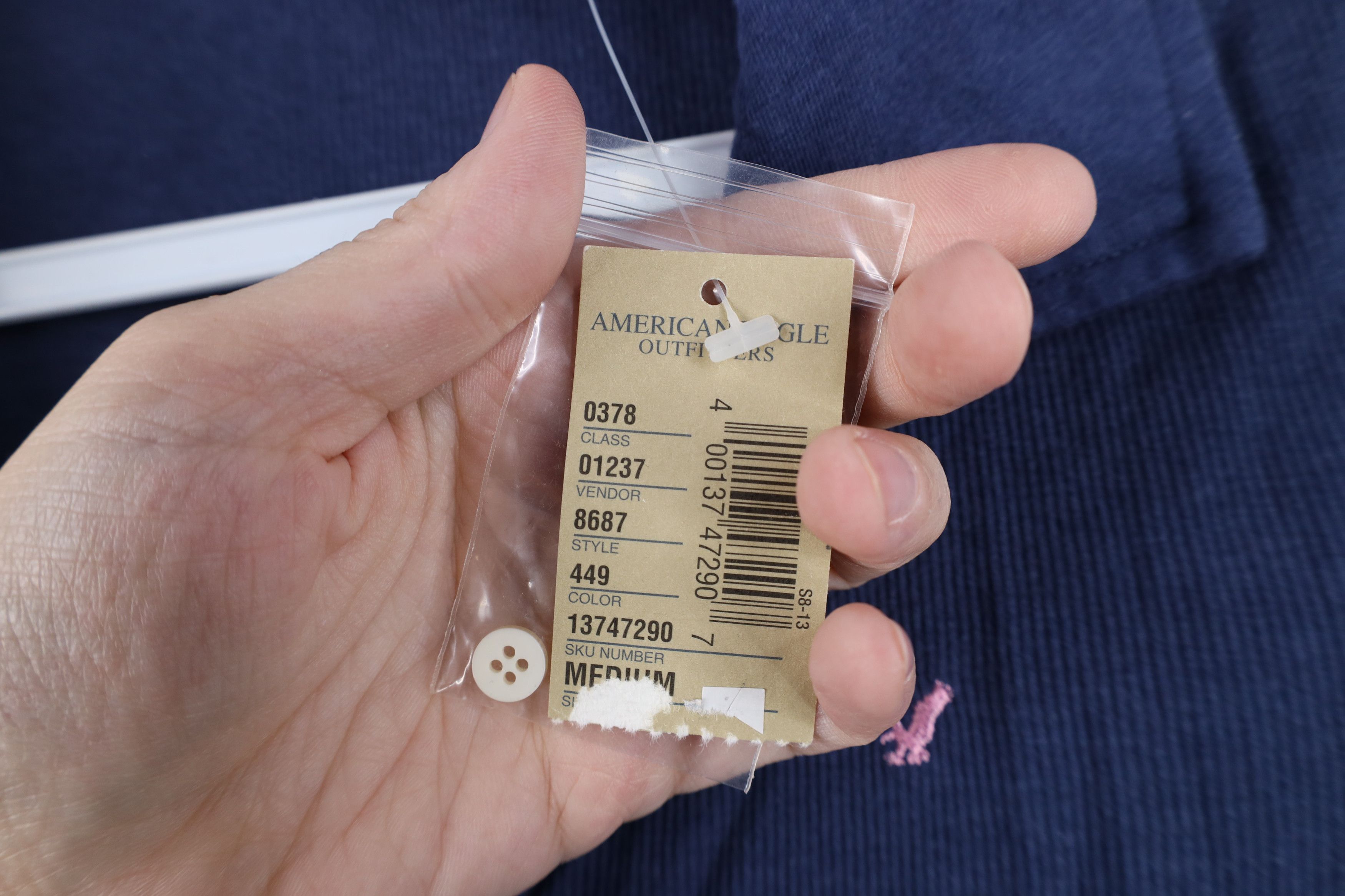 American Eagle Outfitters Deadstock Vintage Y2K American Eagle Outfitters Knit Polo Size M / US 6-8 / IT 42-44 - 7 Thumbnail