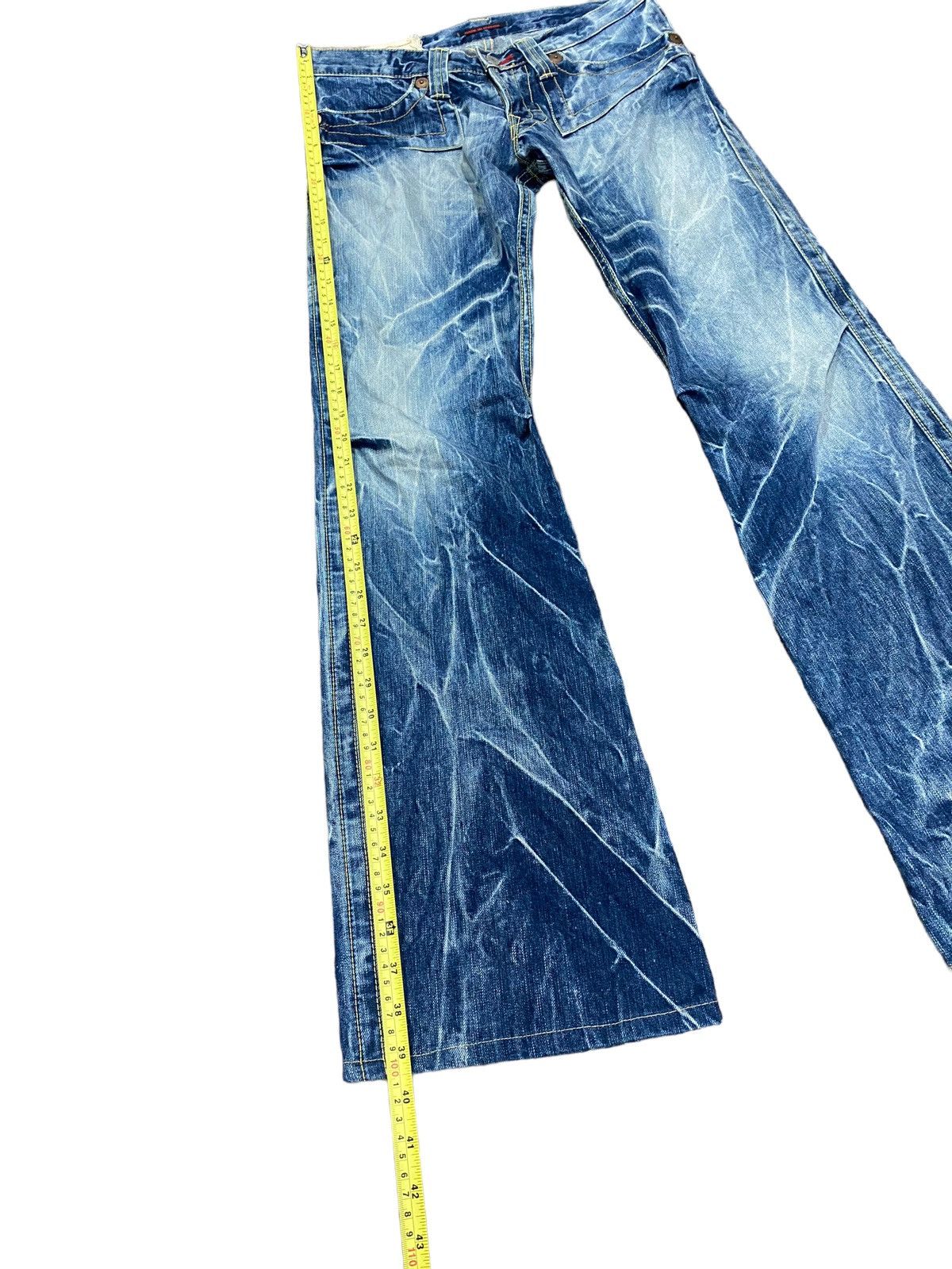 Designer × Japanese Brand Blue Way Flare Boot Cut Ladies Denim Jeans W32” Size 32" / US 10 / IT 46 - 12 Thumbnail