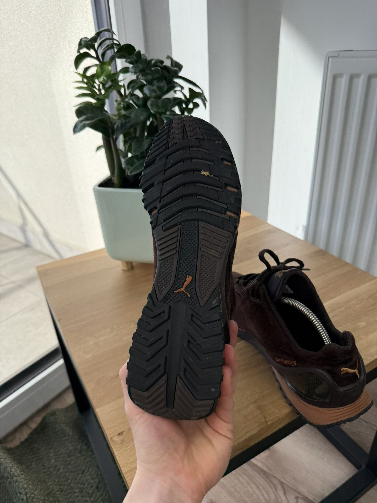 Puma Puma Ouninpihja vintage avant garde brown sneakers shoes 90s Size US 10.5 / EU 43-44 - 14 Thumbnail