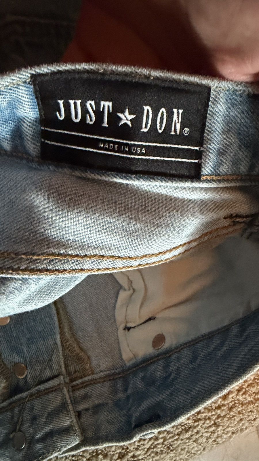 Just Don Levi's x Just Don Light Blue NBA Striped Straight Denim Size US 36 / EU 52 - 4 Thumbnail