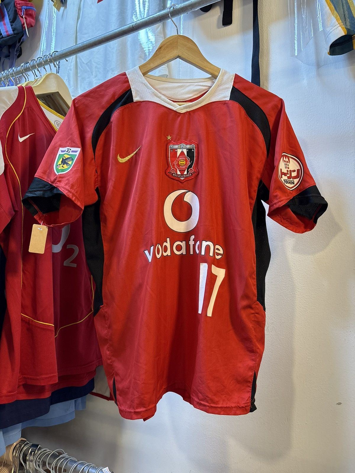 Nike Vintage 2006 Urawa Red Diamonds Home Kit Size US XL / EU 56 / 4 - 1 Thumbnail