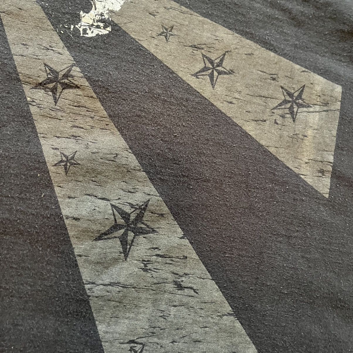 Vintage Vintage 2000s Y2K Black Skulls & Stars Graphic T shirt Size US XXL / EU 58 / 5 - 4 Thumbnail