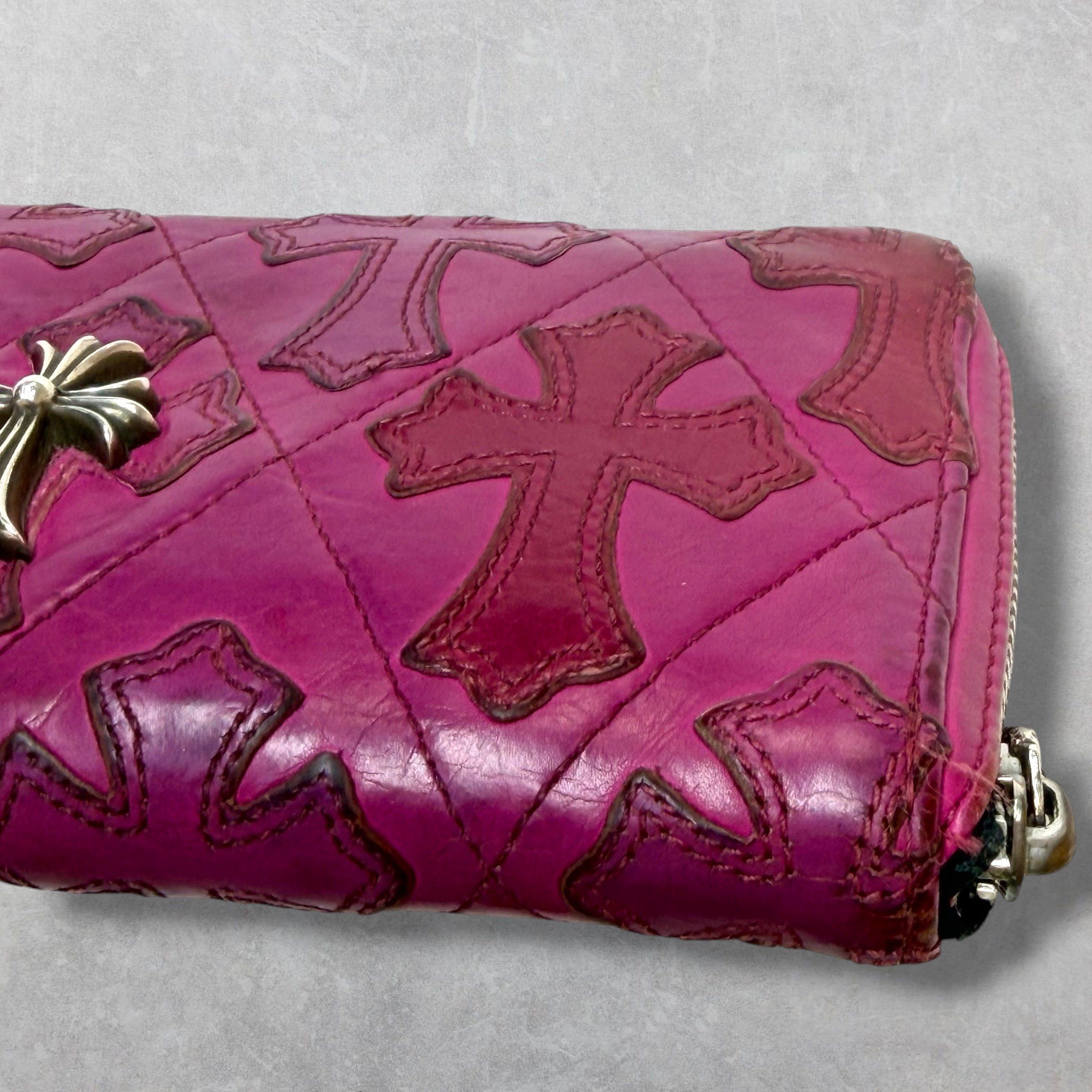 Chrome Hearts Chrome Hearts Pink Cemetery Cross Long Wallet Size ONE SIZE - 4 Thumbnail