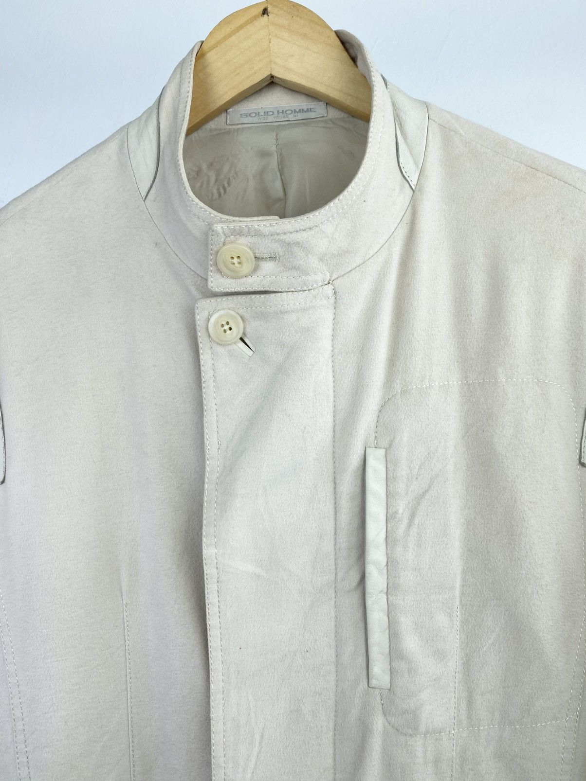 Wooyoungmi Wooyoungmi Rayon Blend Mandarin Collar Trench Jacket Size US M / EU 48-50 / 2 - 2 Thumbnail