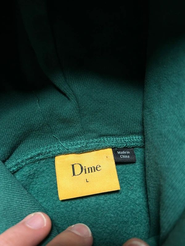 Dime Dime green central logo hoodie skate streetwear y2k Size US L / EU 52-54 / 3 - 7 Thumbnail