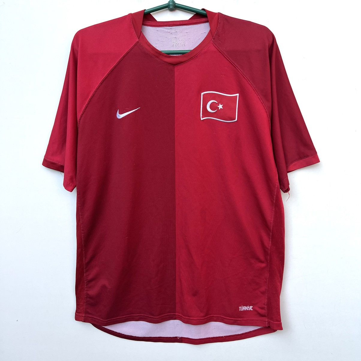 Nike TURKEY 2006 2008 HOME FOOTBALL SHIRT SOCCER JERSEY NIKE Size US L / EU 52-54 / 3 - 1 Thumbnail