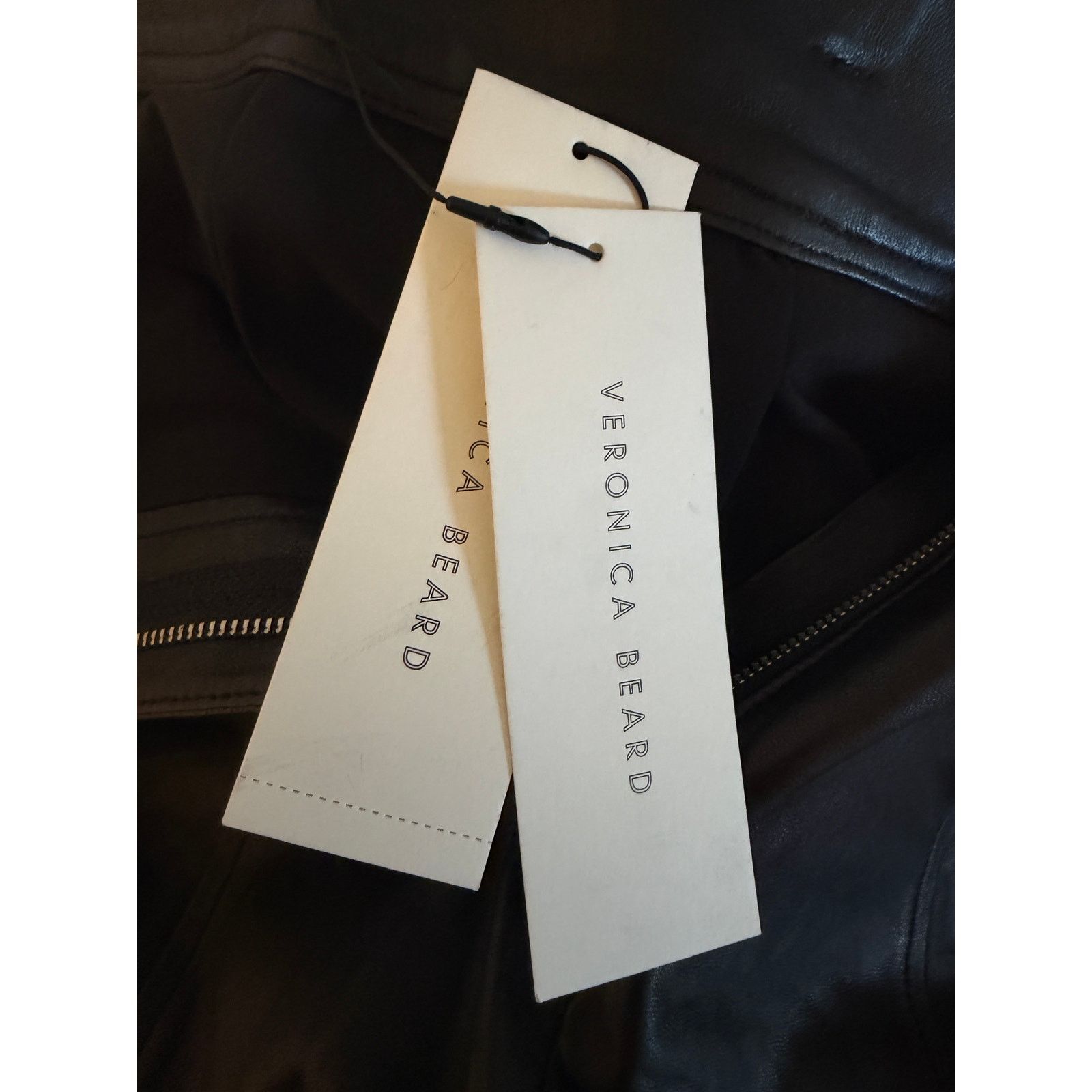 Veronica Beard Veronica Beard NWT Black Izera Straight-Leg Leather Pants Size 32" / US 10 / IT 46 - 5 Thumbnail