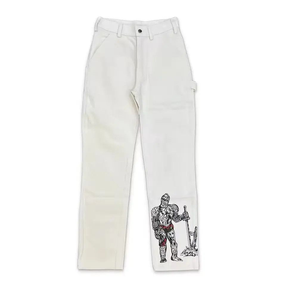 Designer × Japanese Brand Streetwear Designer Hip Hop Loose Casual Pants Size US 33 - 2 Thumbnail