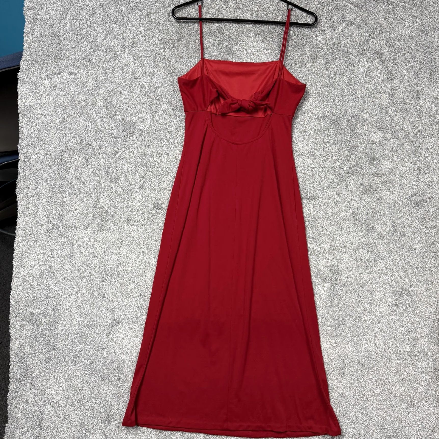 Vintage Vintage Arianna by Teresa Pace Dress Slip Dress Women 8 Red Sleeveless Square Neck Formal Party Cocktail Prom Valentines Day Size M / US 6-8 / IT 42-44 - 6 Thumbnail
