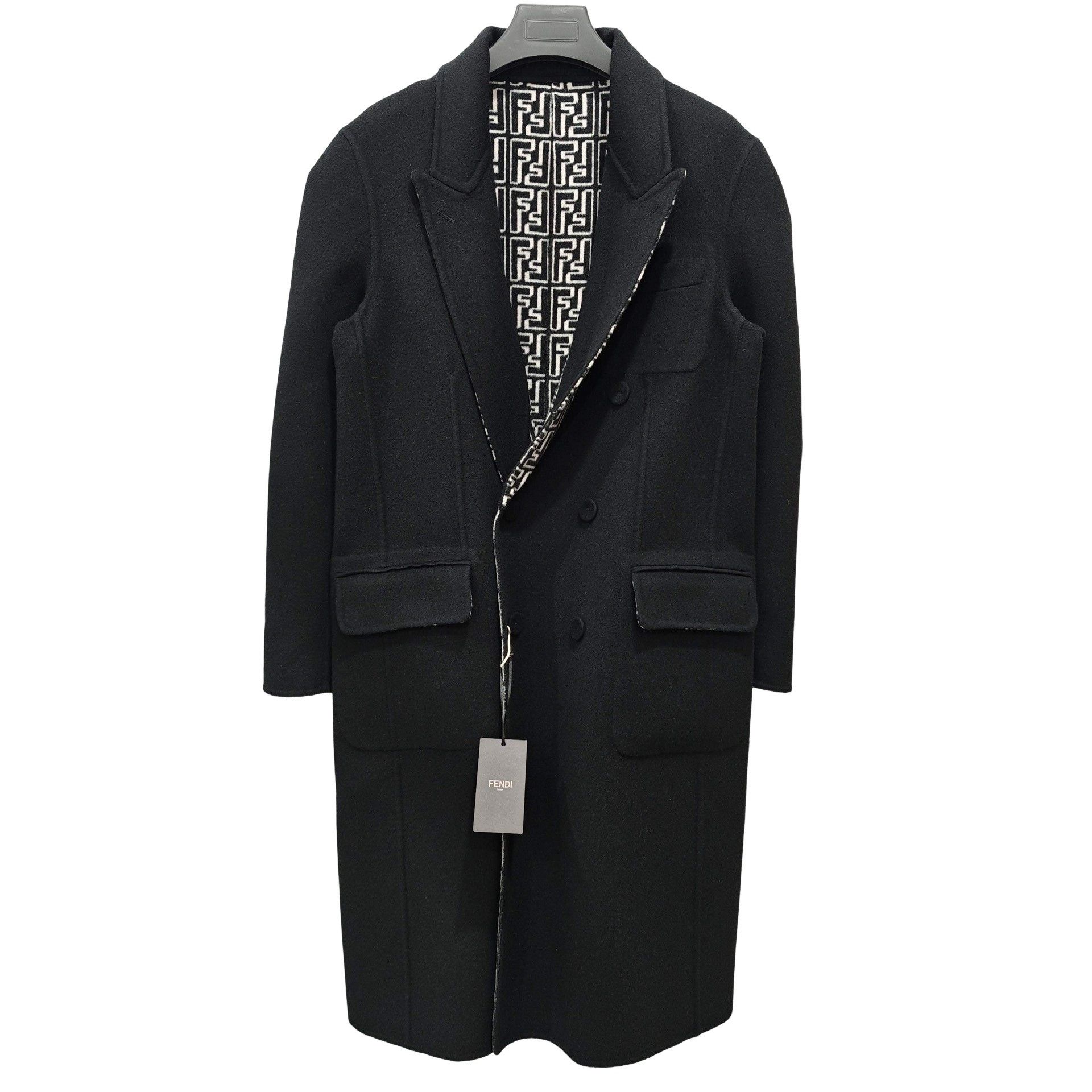 Fendi Fendi Double-Breasted Wool Coat IT 46 Size US S / EU 44-46 / 1 - 1 Thumbnail