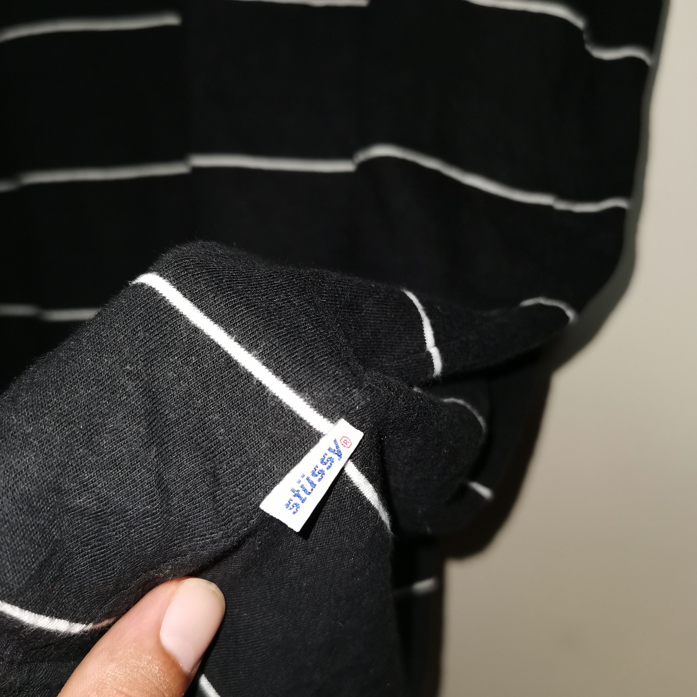 Stussy Rare Stussy Box Stripe Embroidery Logo Shirt Size US XL / EU 56 / 4 - 14 Thumbnail
