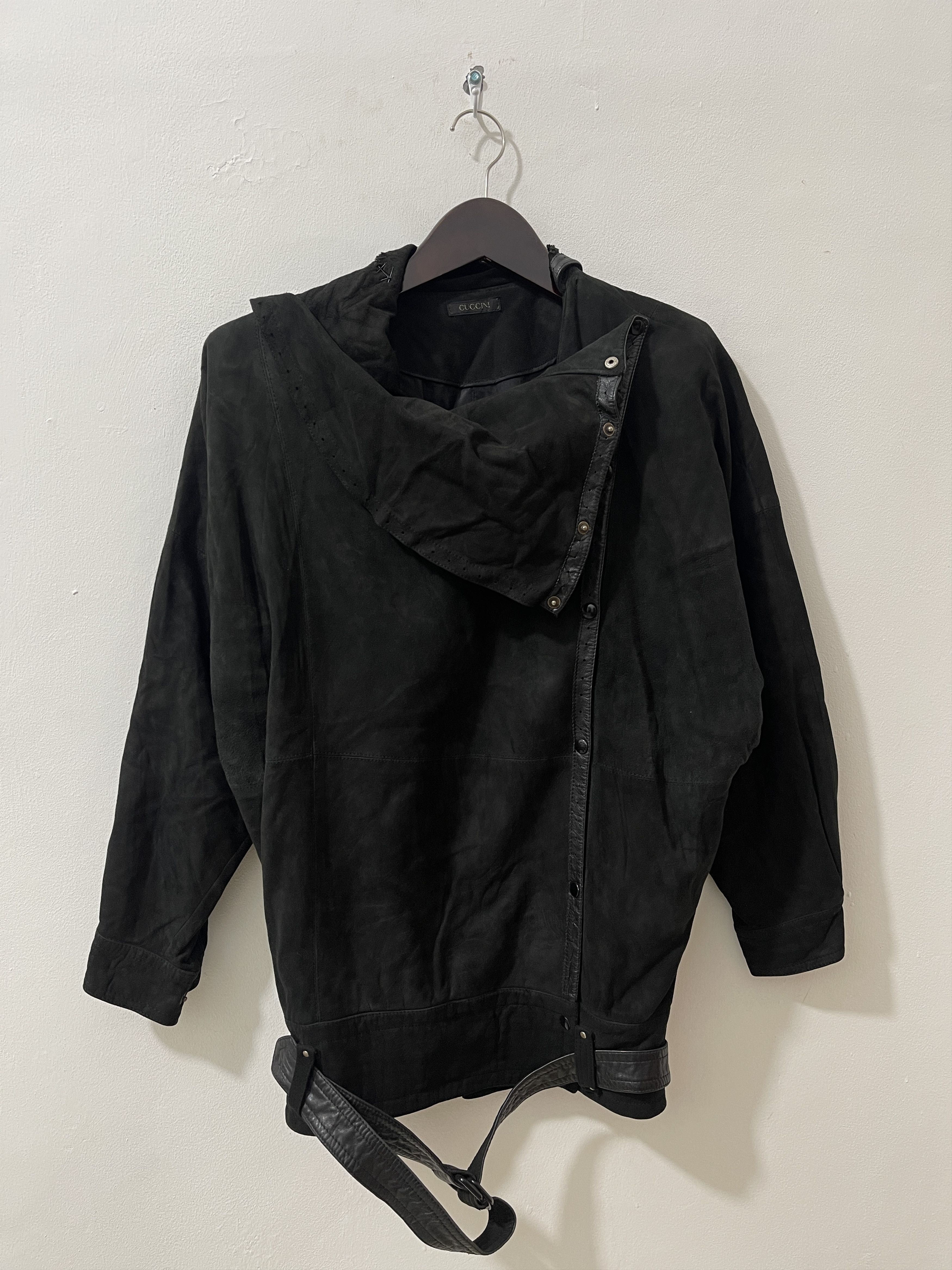 Japanese Brand Vintage Cuccini Apocalypse Gothic Punk Waxed Leather Jacket Size US XL / EU 56 / 4 - 1 Thumbnail