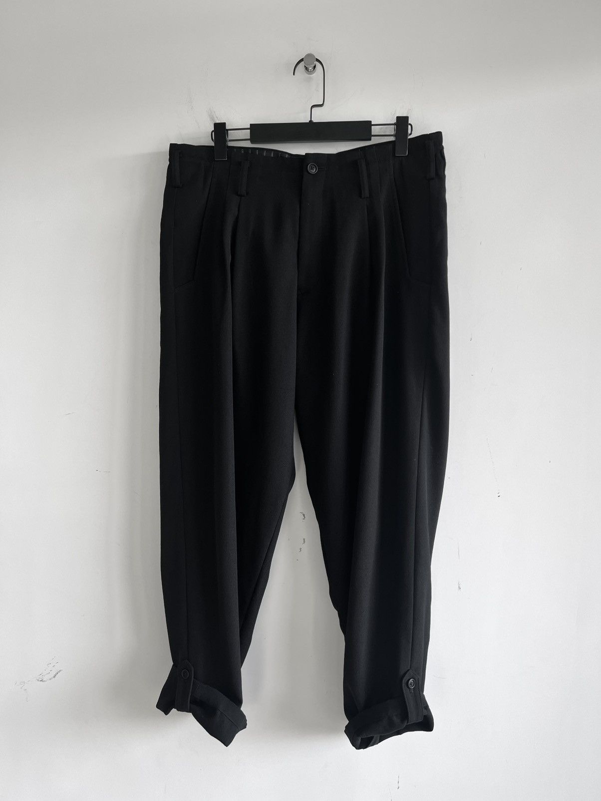 Yohji Yamamoto Yohji Yamamoto Pour Homme - Wool Gabardine 2TUCKS TAB PANTS Size US 32 / EU 48 - 2 Thumbnail