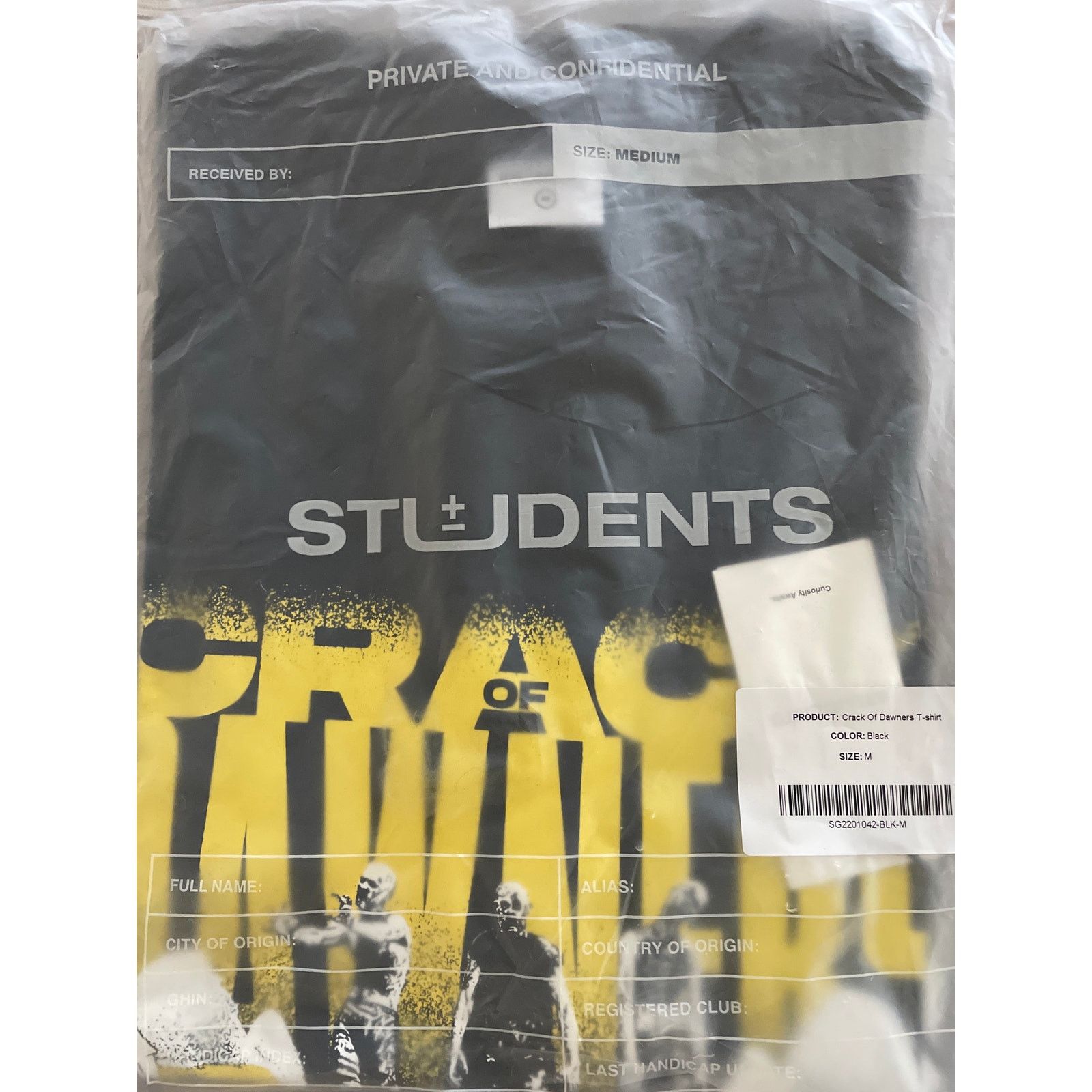 Students Students Golf T-Shirt Medium "Crack Of Dawners" Black New Size US M / EU 48-50 / 2 - 7 Thumbnail