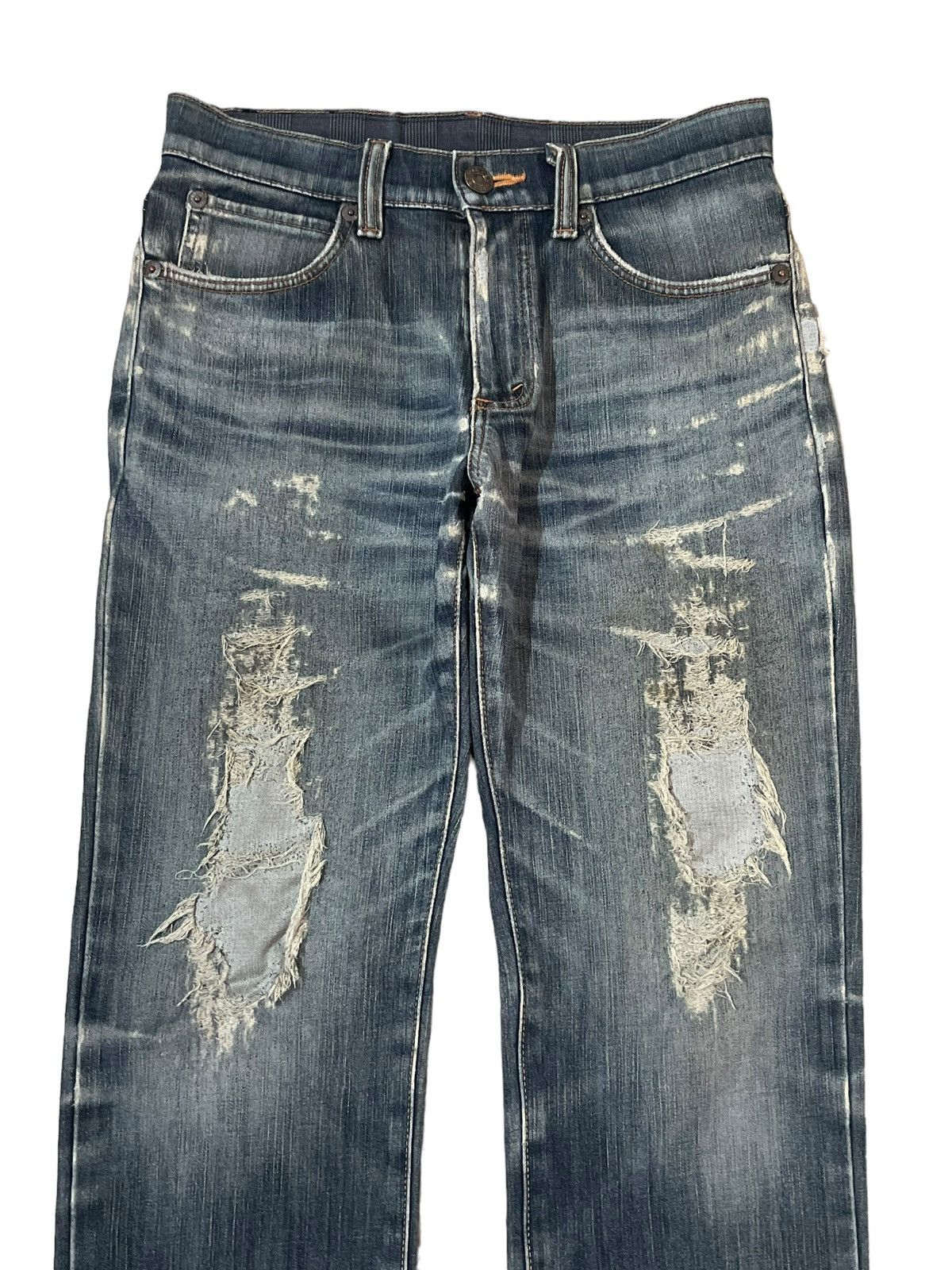 Edwin Vintage Edwin 503 Wildfire Rusty Fade Wash Distressed Jeans Size US 30 / EU 46 - 2 Thumbnail