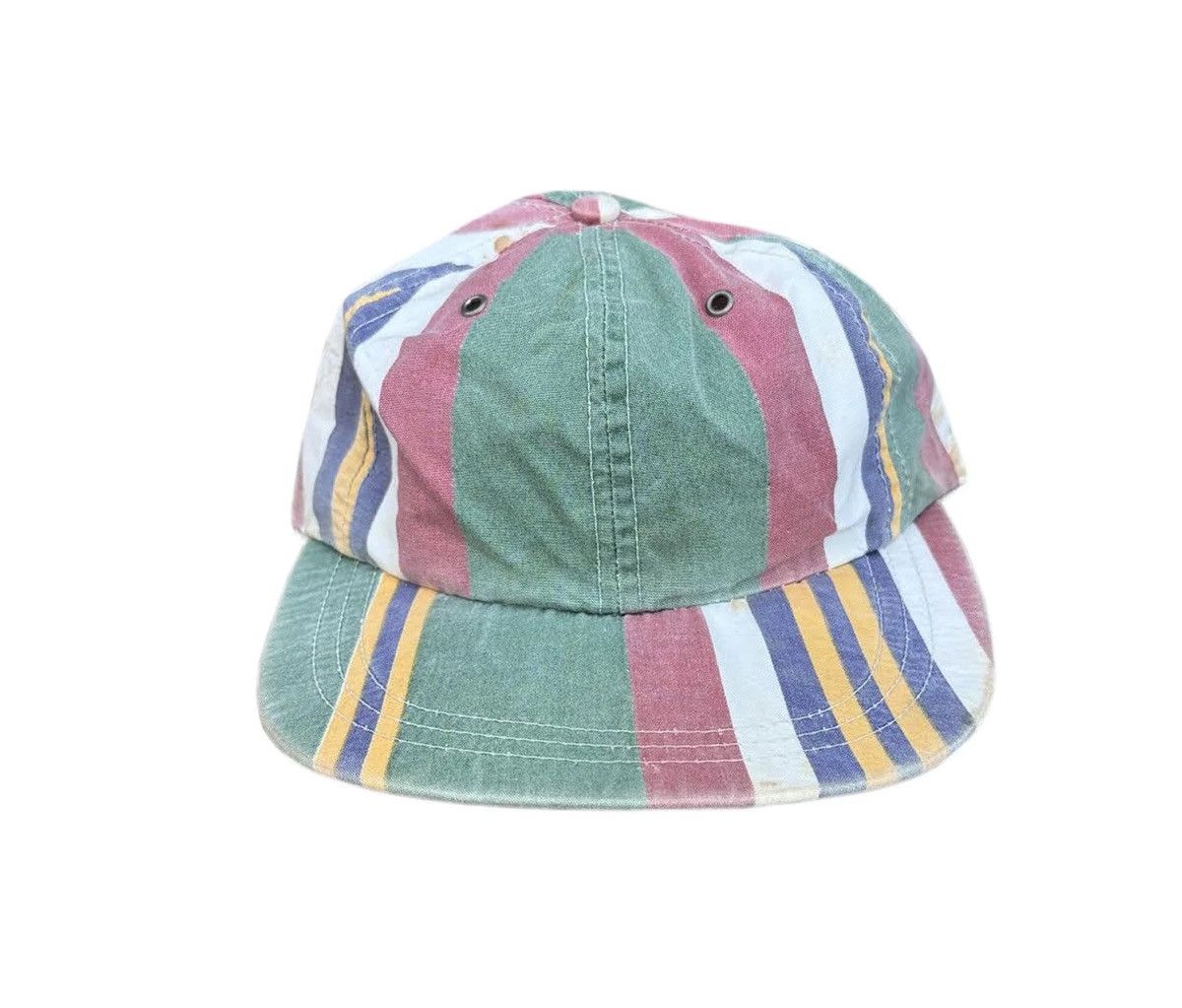 Vintage Polo Ralph Lauren Striped Fitted Hat (Size L)