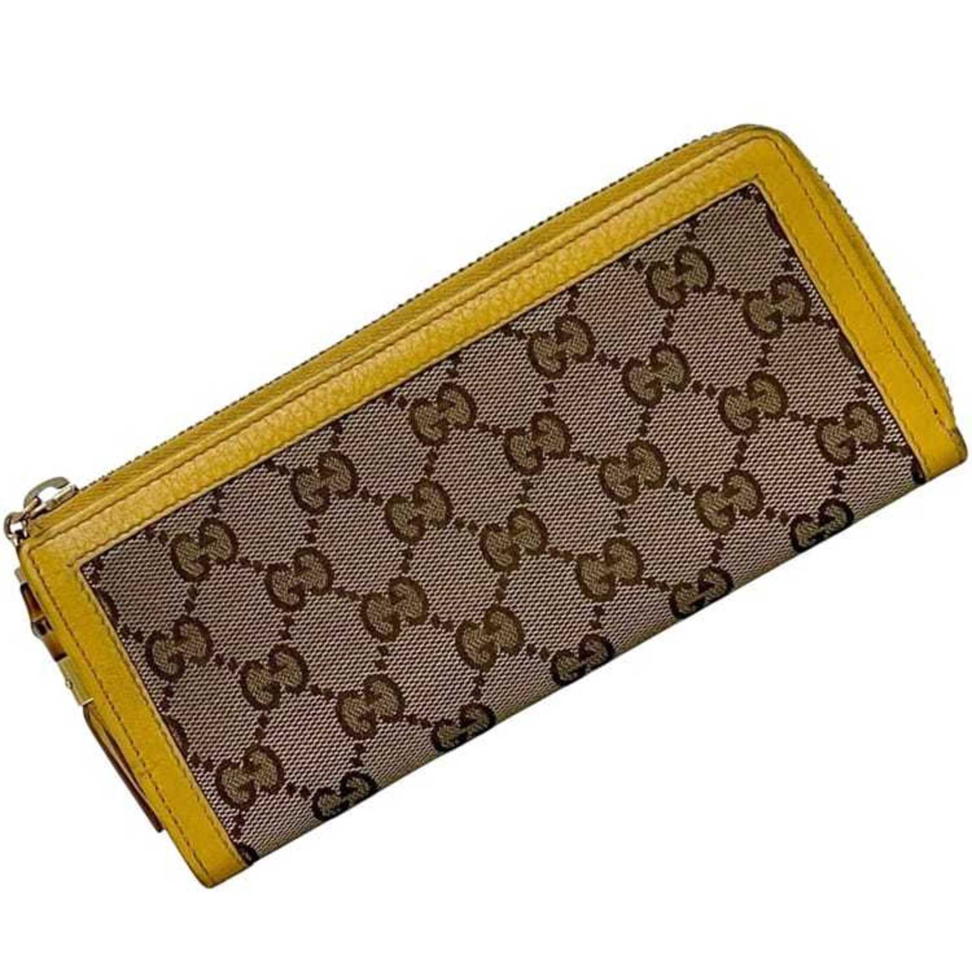 Gucci Gucci L-shaped long wallet ec-24822 beige yellow GG canvas and bamboo 306616 leather 0416 GUCCI tassel women's men's Size ONE SIZE - 1 Thumbnail