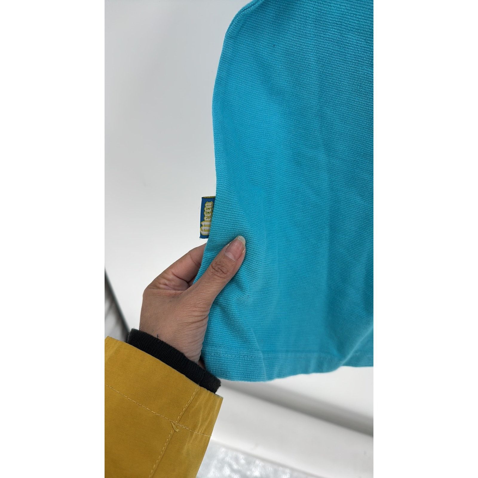 Mecca Mecca Men's Short Sleeve Polo Shirt Vintage teal 90s sz L Size US L / EU 52-54 / 3 - 7 Thumbnail