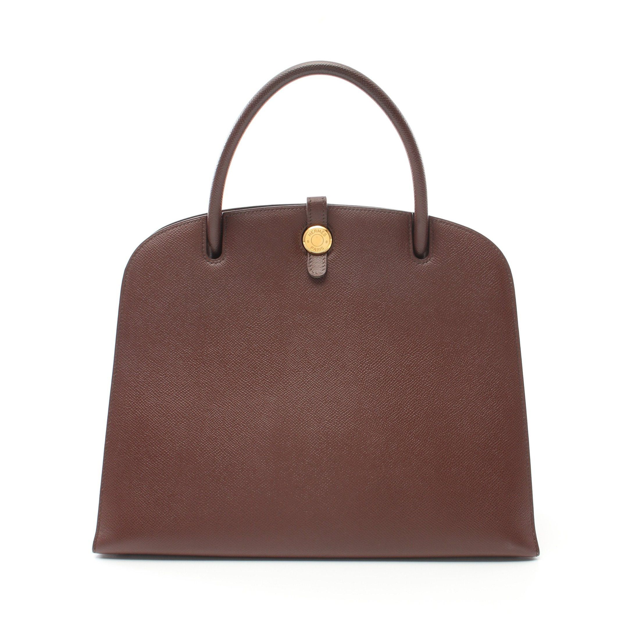 Hermes Hermes Dalvi Mm Handbag Courchevel Brown Gold Hardware □B Stamp (Manufactured Around 1998) Size ONE SIZE - 1 Thumbnail