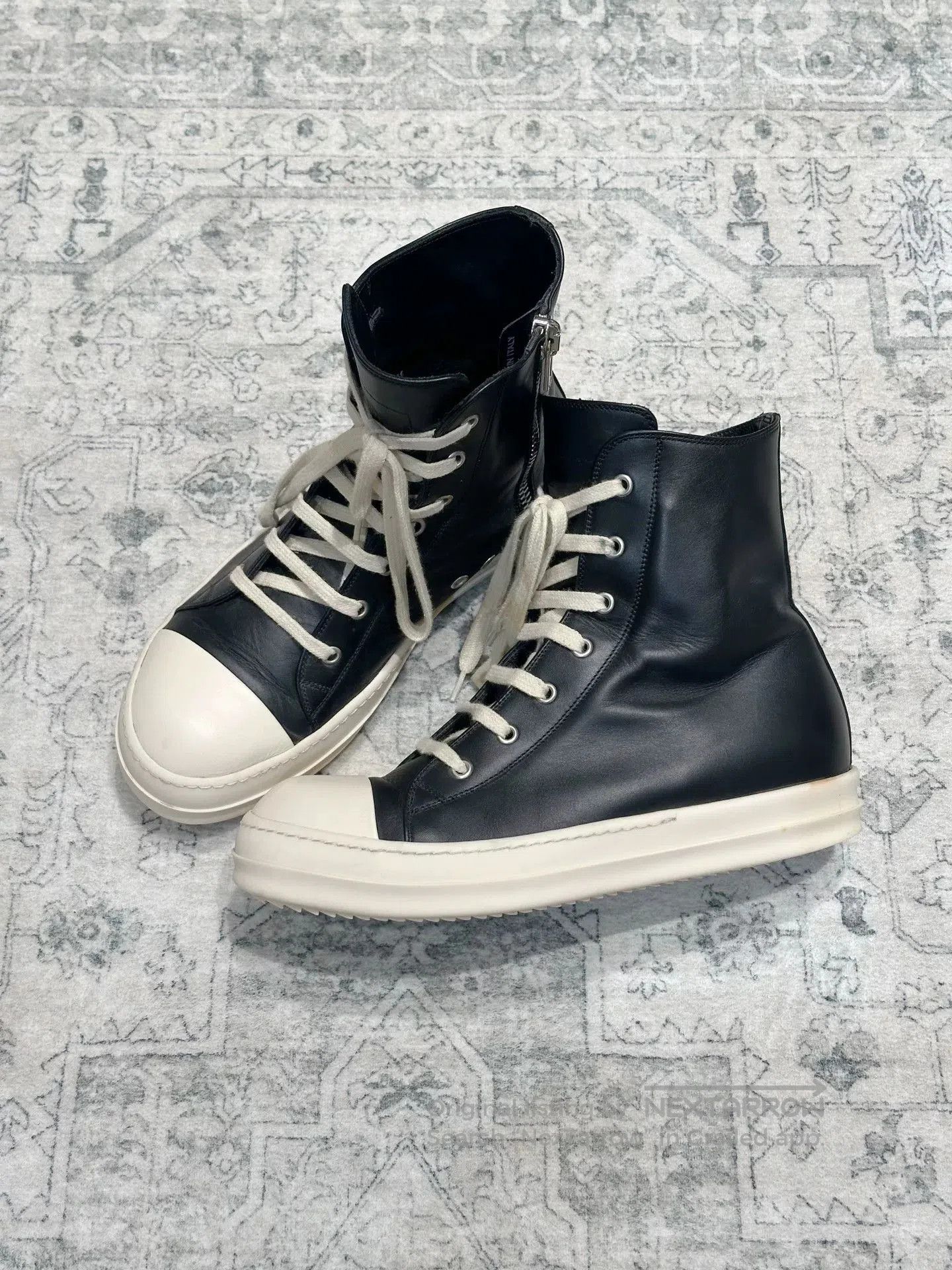 Rick Owens Rick Owens x Converse Leather High-Top. Size US 7 / EU 40 - 4 Thumbnail
