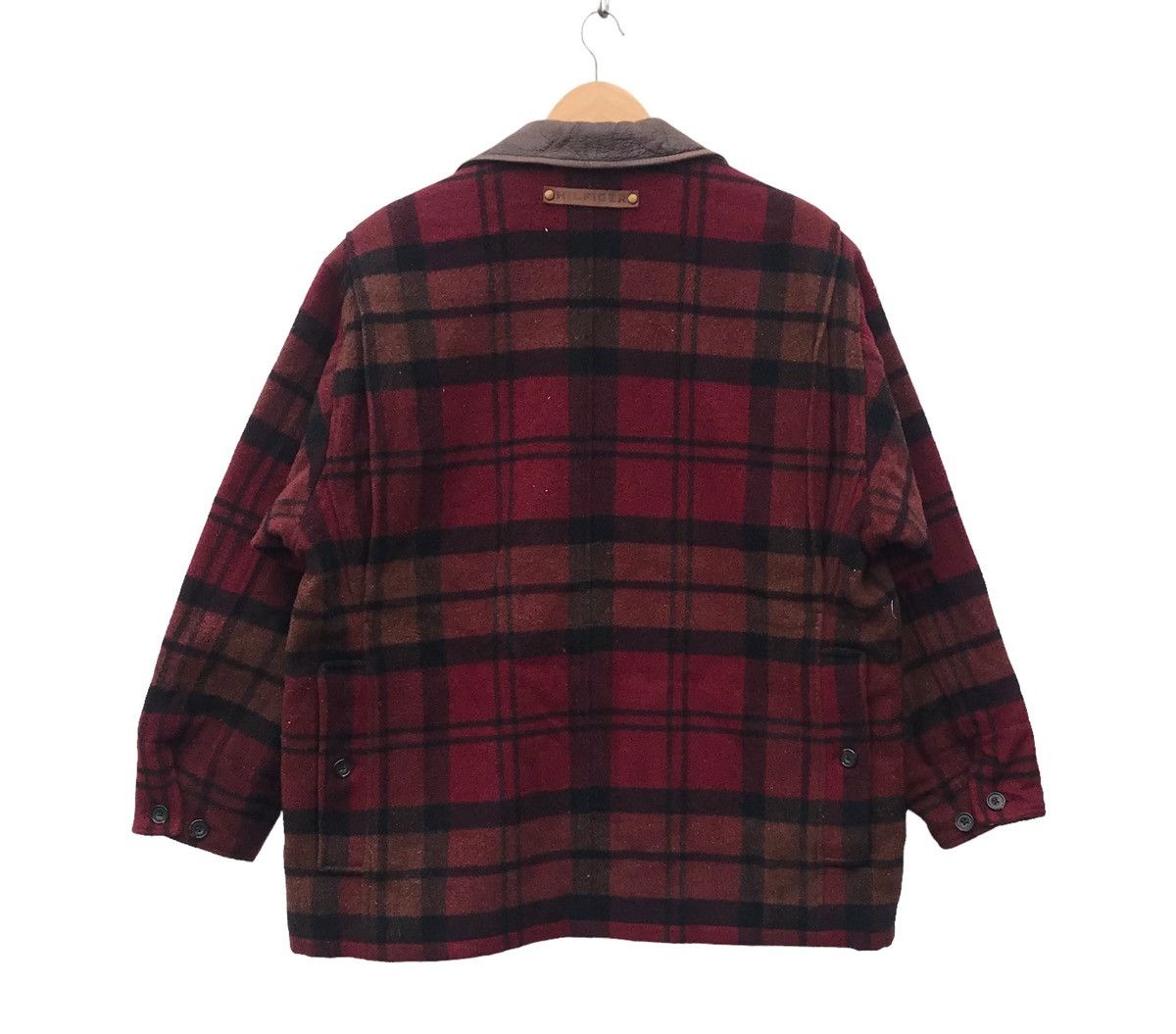 Tommy Hilfiger Vintage Tommy Hilfiger Tartan Wool Plaid Heavy Jacket Size US L / EU 52-54 / 3 - 7 Thumbnail