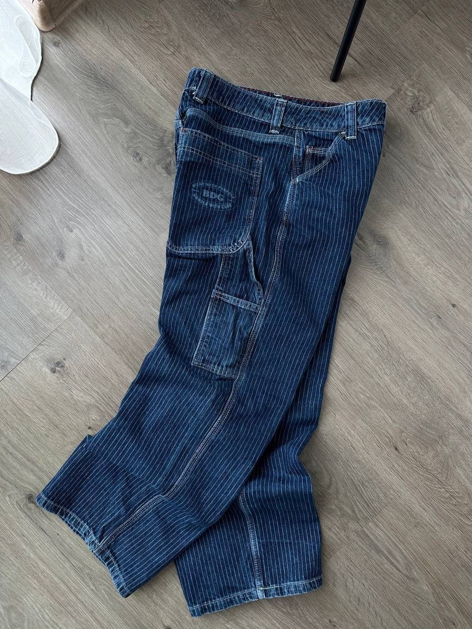 Japanese Brand × Vintage Vintage BDC Blue Baggy Carpenter Striped Pants Size US 32 / EU 48 - 18 Thumbnail