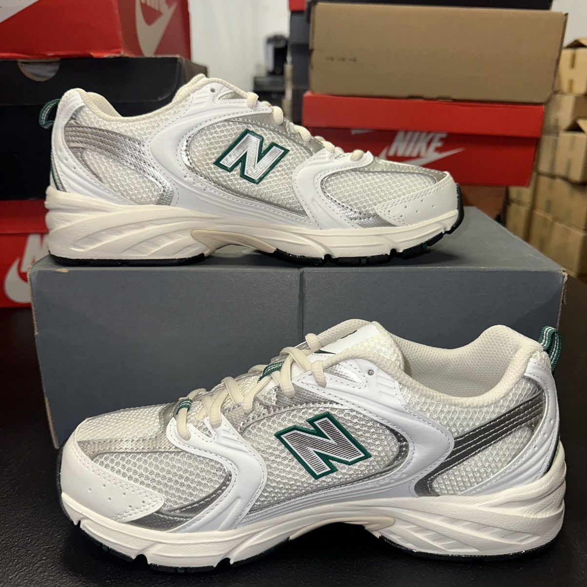 New Balance Size 7.5 - New Balance 530 - Sea Salt Marsh Green - MR530SX Size US 7.5 / EU 40-41 - 2 Thumbnail