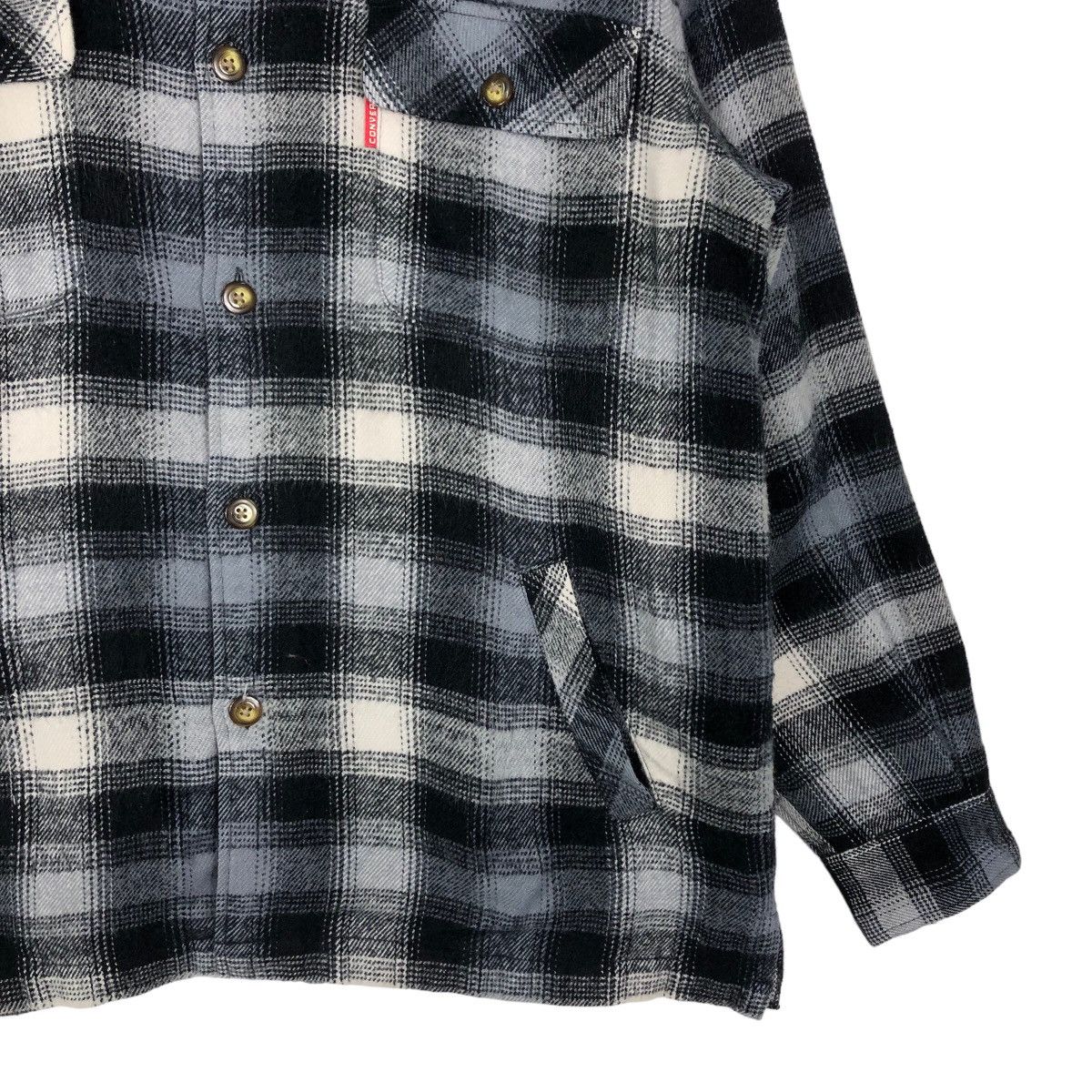 Flannel 🔥90’s Vintage Wool Flannel Jacket Converse USA Boston Mass Size US L / EU 52-54 / 3 - 4 Thumbnail