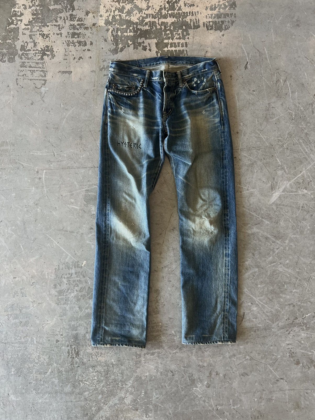 image of Hysteric Glamour “Hysteric” Denim in Blue, Men's (Size 30)