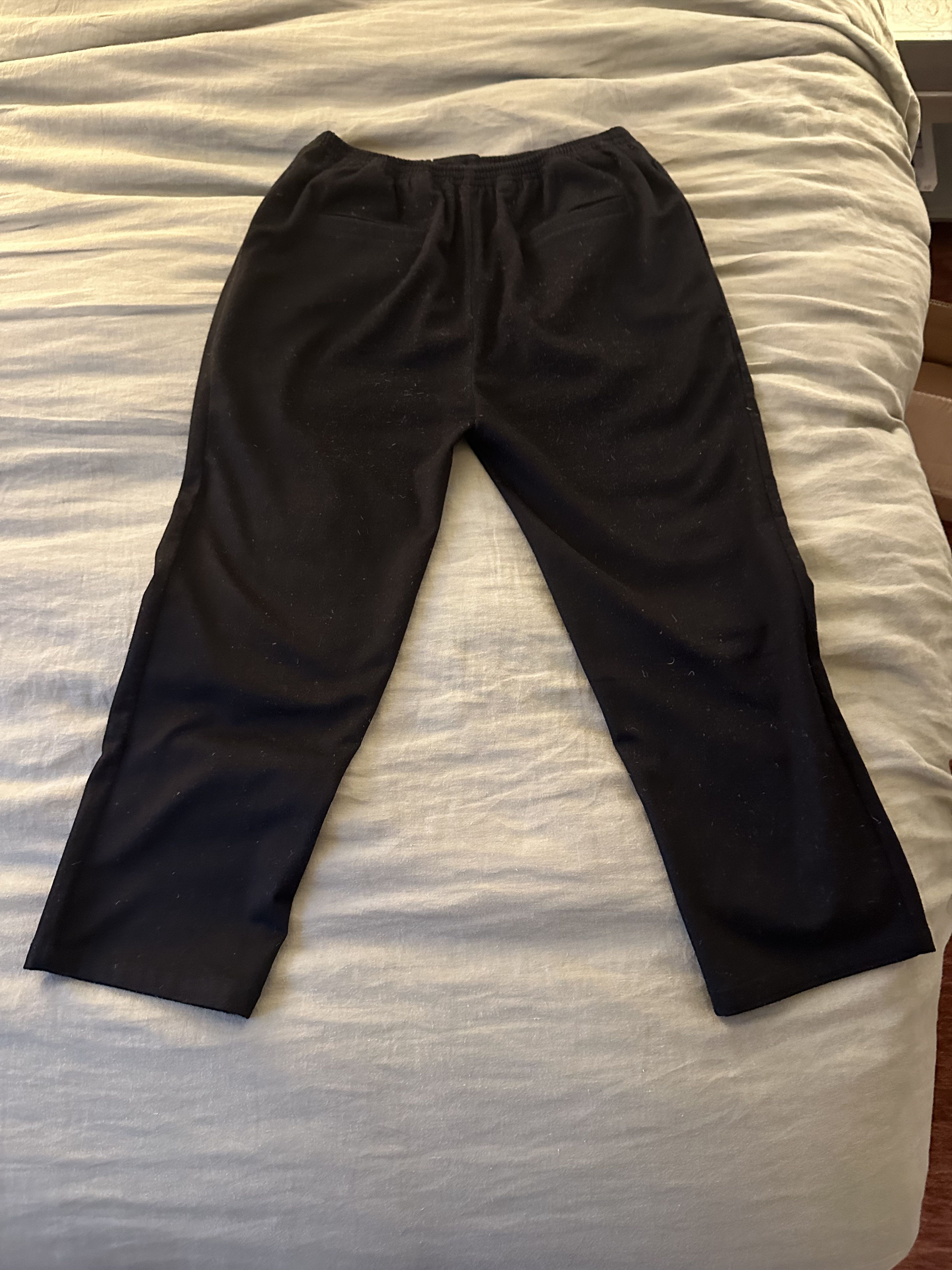 Gabriella Coll Garments No.123 Black Loro Piana Wool Gathered Trousers Size US 34 / EU 50 - 3 Thumbnail