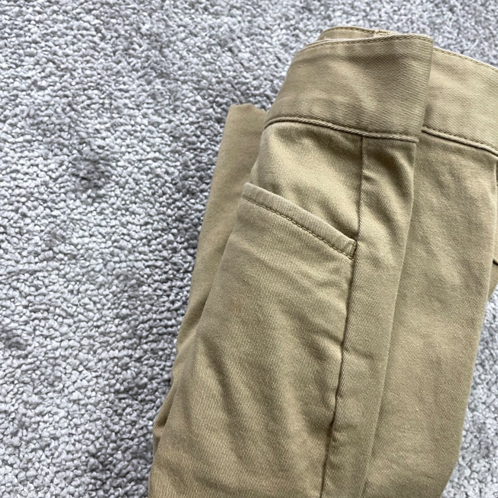 Lands' End VINTAGE Lands' End Womens Chino Pants Size 10 Brown Mid Rise Slim Straight Flat Front 34x23 Trousers Size 32" / US 10 / IT 46 - 6 Thumbnail
