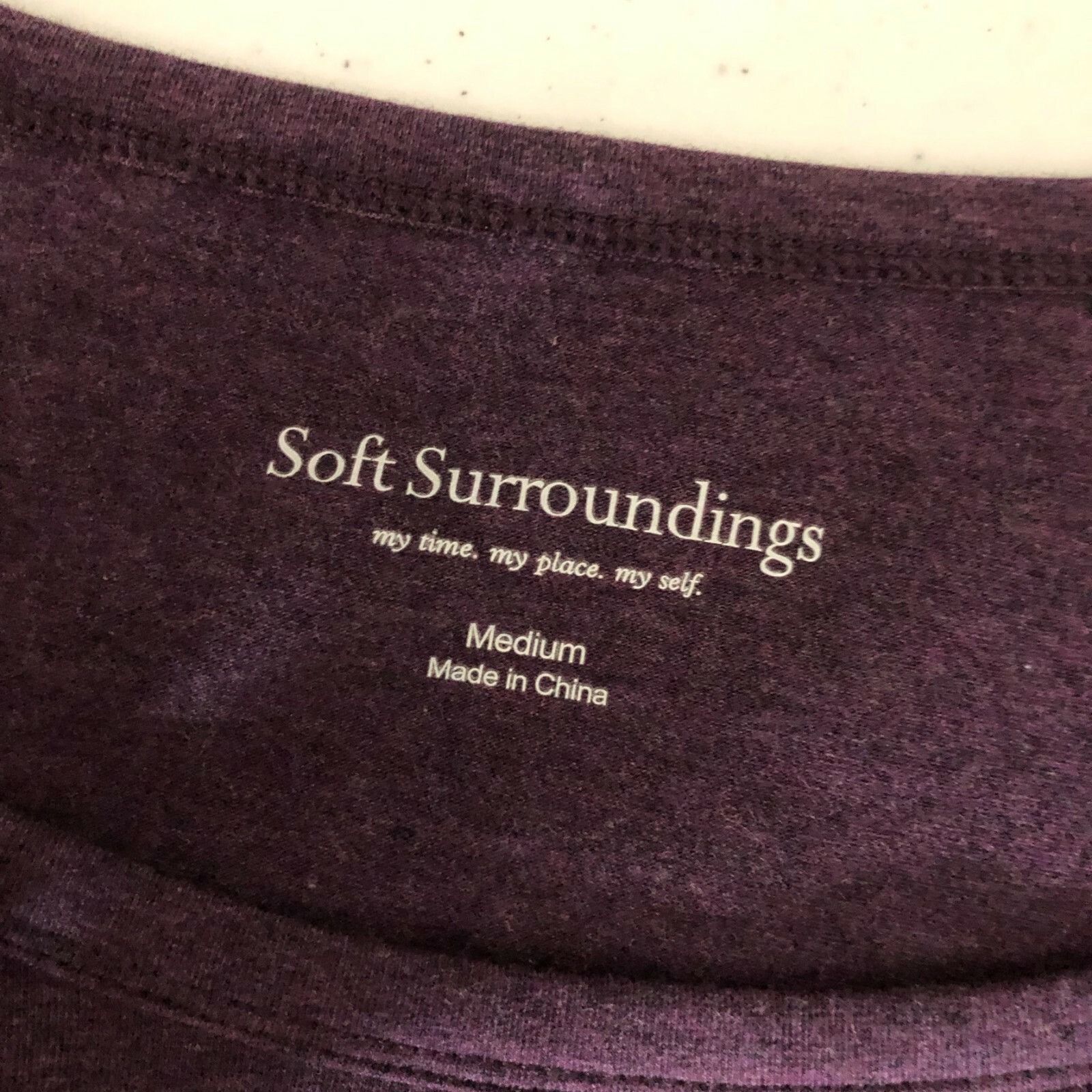 Soft Surroundings Soft Surroundings Womens Top Shirt Tail Hem Mixed Media 3/4 Size M / US 6-8 / IT 42-44 - 3 Thumbnail