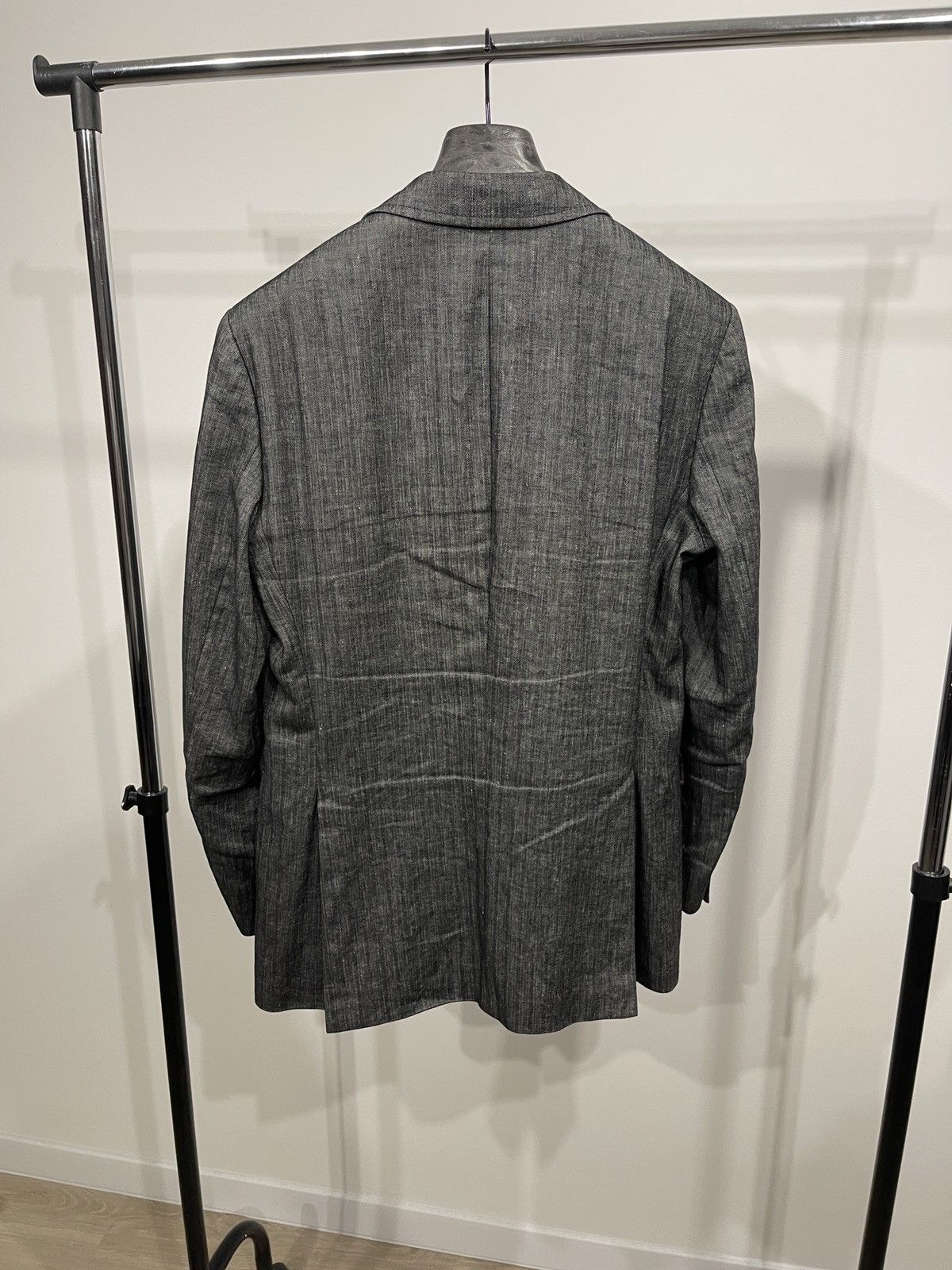 Hugo Boss HUGO BOSS "Bodega" Linen-Cotton Herringbone Blazer jacket 38 Size 38R - 5 Thumbnail