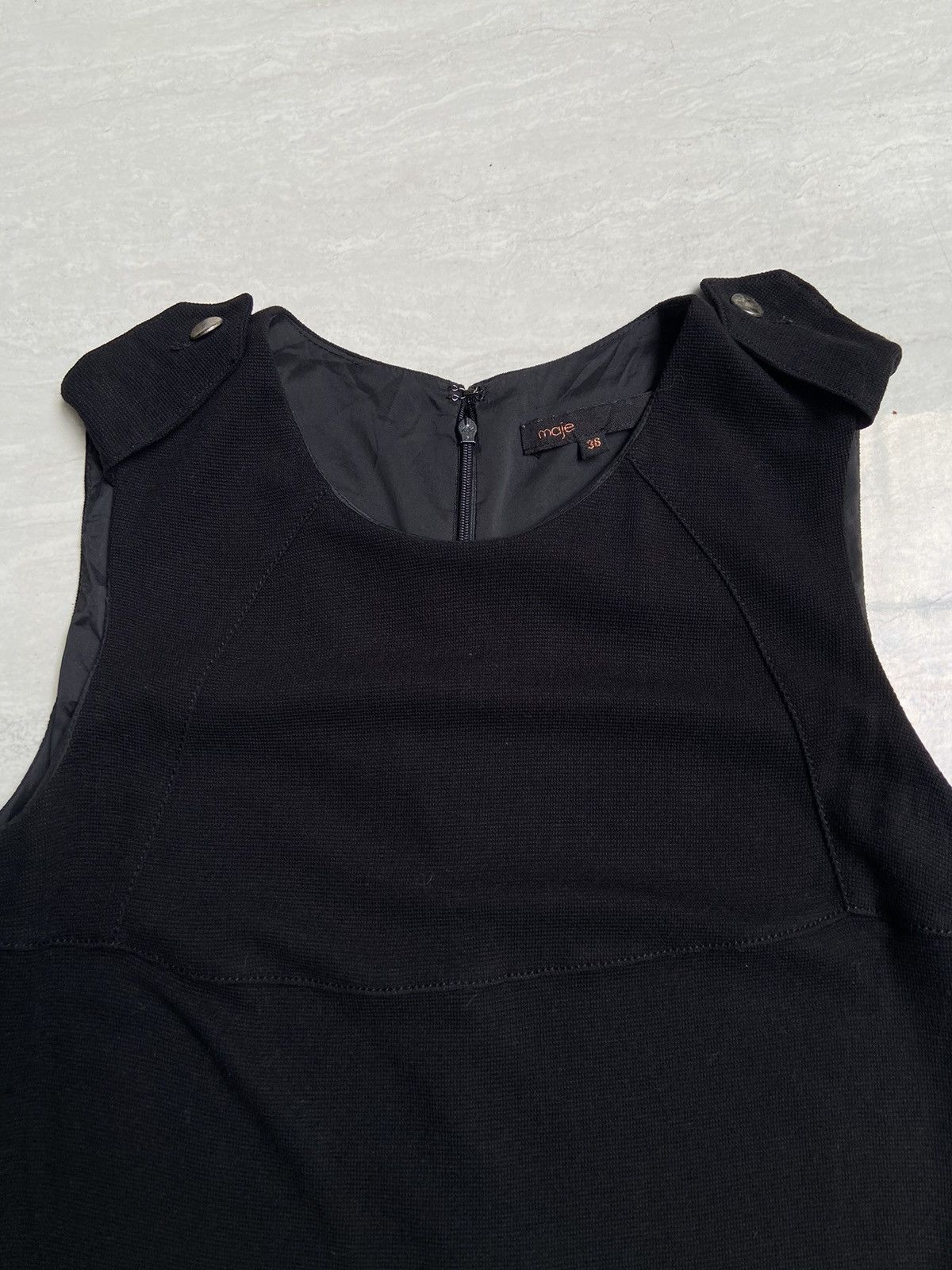 MAJE Black Midi Dress