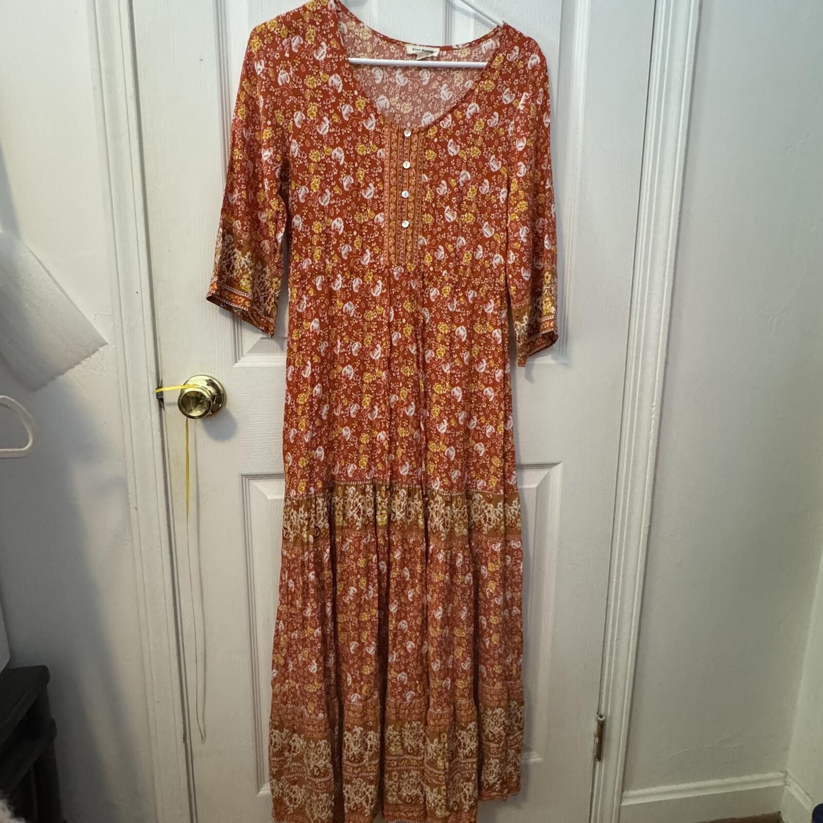 Other Pink Ripple Bohemian Maxi Dress-Medium Size M / US 6-8 / IT 42-44 - 1 Thumbnail