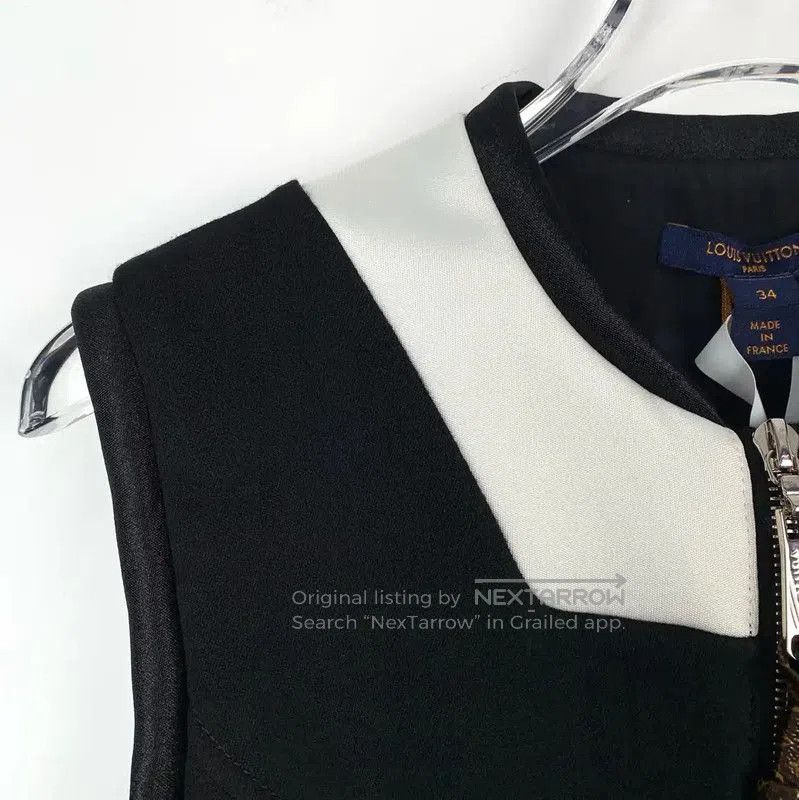 Louis Vuitton Louis Vuitton Color Block Wool Blend Dress . Size XXS / US 00 / IT 34 - 3 Thumbnail