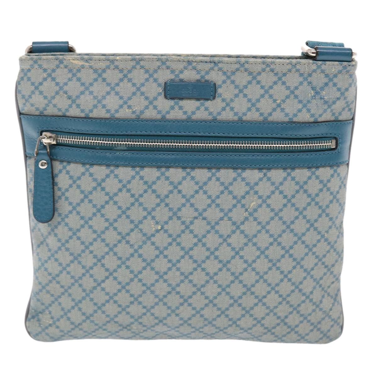 Gucci GUCCI Diamante Shoulder Bag Pvc Leather Light Blue Size ONE SIZE - 2 Thumbnail