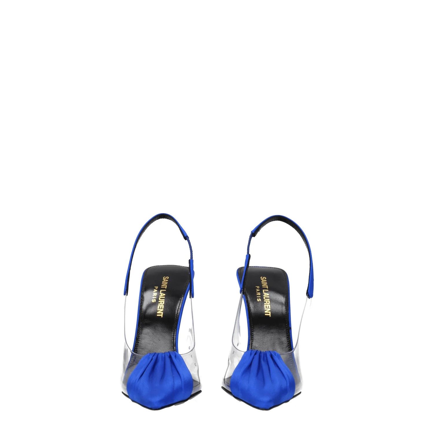 Saint Laurent Paris ob1o1e1224 Satin Sandals in Blue Size US 6.5 / IT 36.5 - 3 Thumbnail