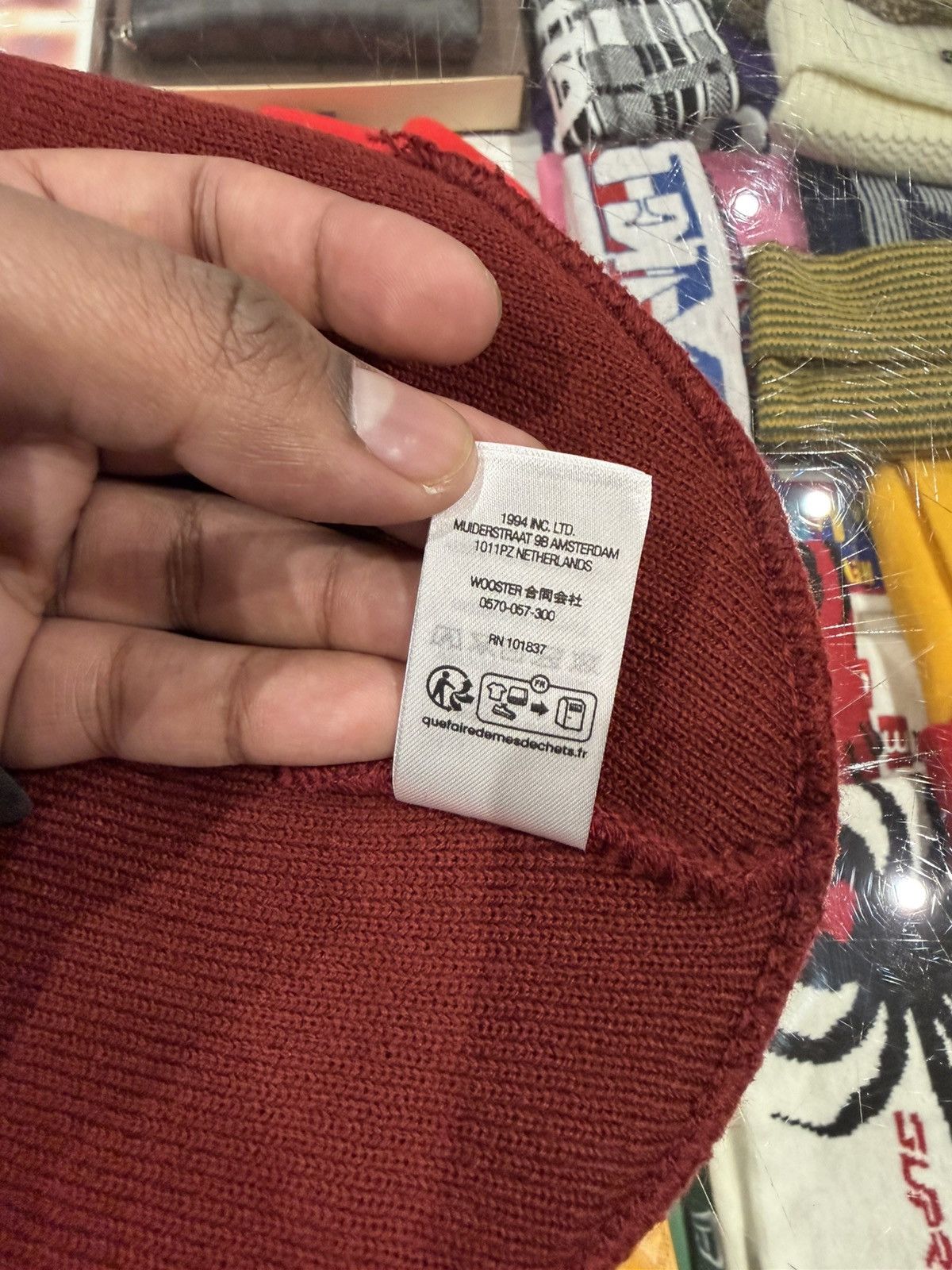 Supreme Supreme Motion Logo Beanie (SS23) Burgundy Size ONE SIZE - 5 Thumbnail