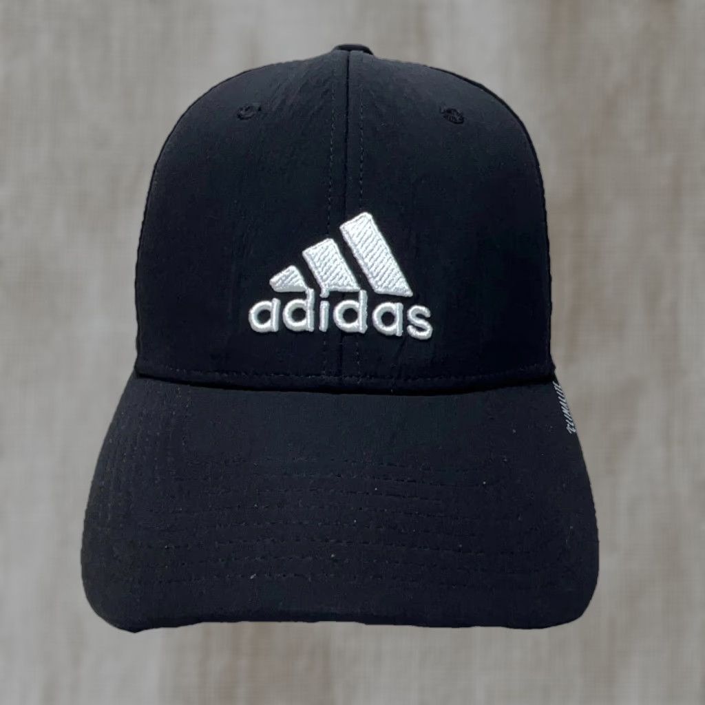 Adidas Adidas Hat Cap Stretch Fit Size S/M Black White Performance Golf Clima Cool Baseball Cap Mens Size ONE SIZE - 1 Thumbnail
