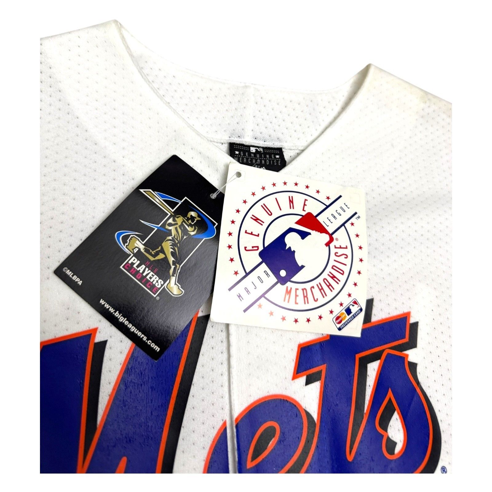 MLB NWT NEW YORK METS Leiter Deadstock Majestic Baseball Jersey Size US L / EU 52-54 / 3 - 3 Thumbnail