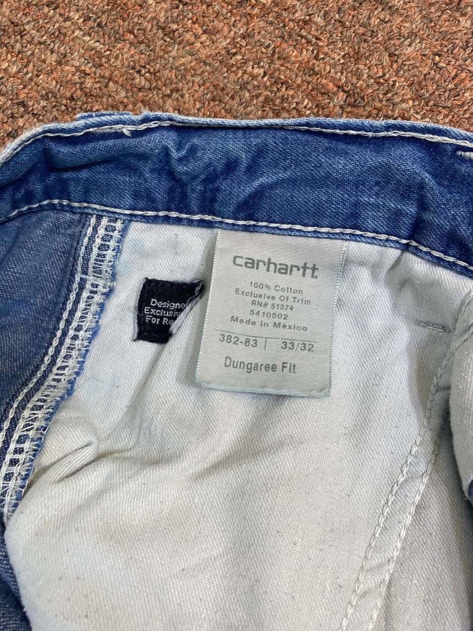 Carhartt carhartt carpenter baggy denim distressed Size US 36 / EU 52 - 12 Thumbnail