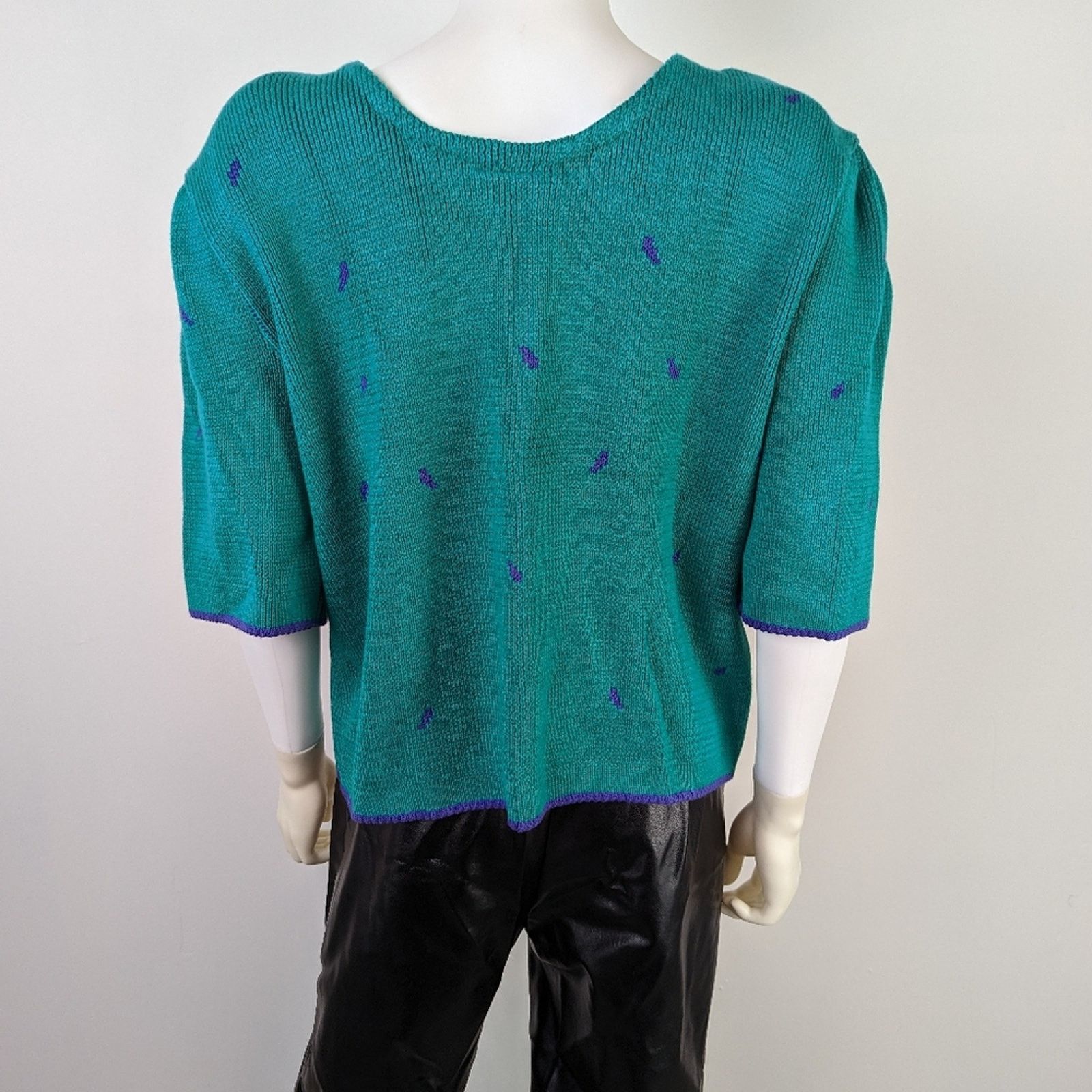 Vintage Vintage 80's Sweetbriar Knit Embroidered Sweater L Size L / US 10 / IT 46 - 4 Thumbnail