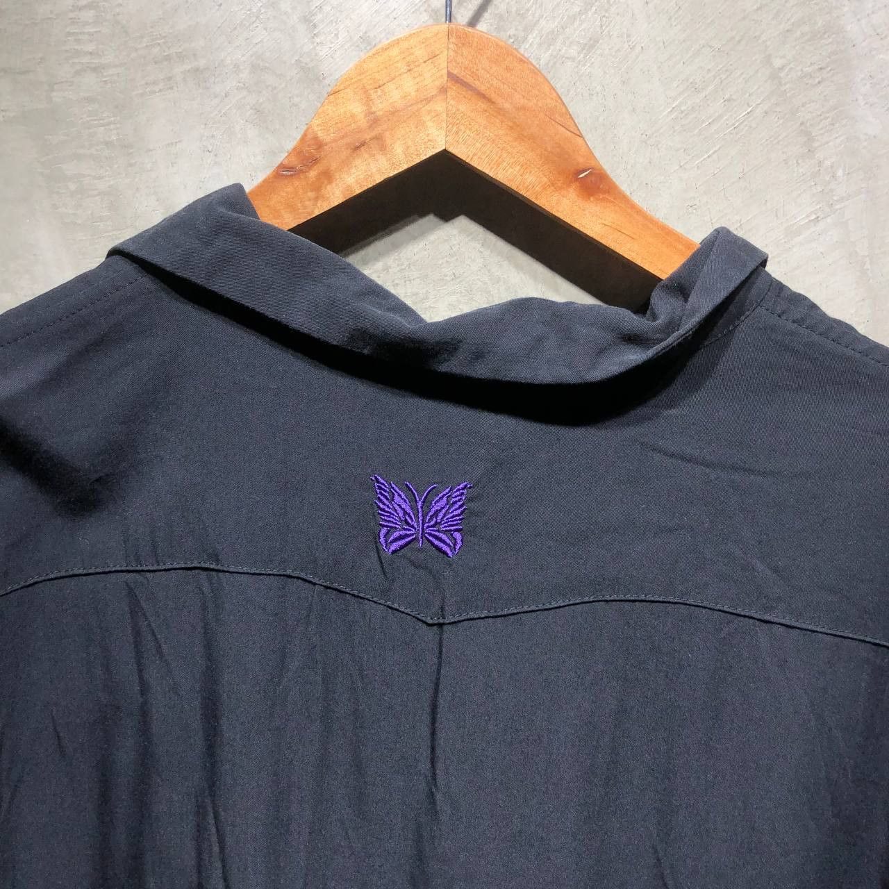 Needles Needles Butterfly Embroidered button down Short sleeve Size US L / EU 52-54 / 3 - 5 Thumbnail