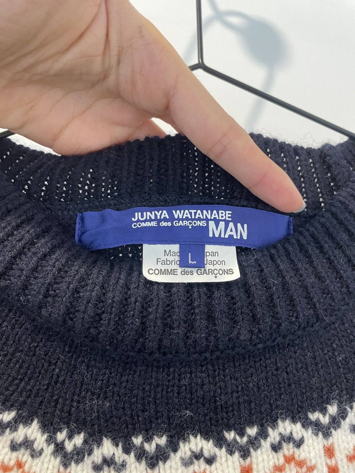Junya Watanabe JUNYA WATANABE x COMME de GARCON Mens Knit Sweater Size US L / EU 52-54 / 3 - 3 Thumbnail