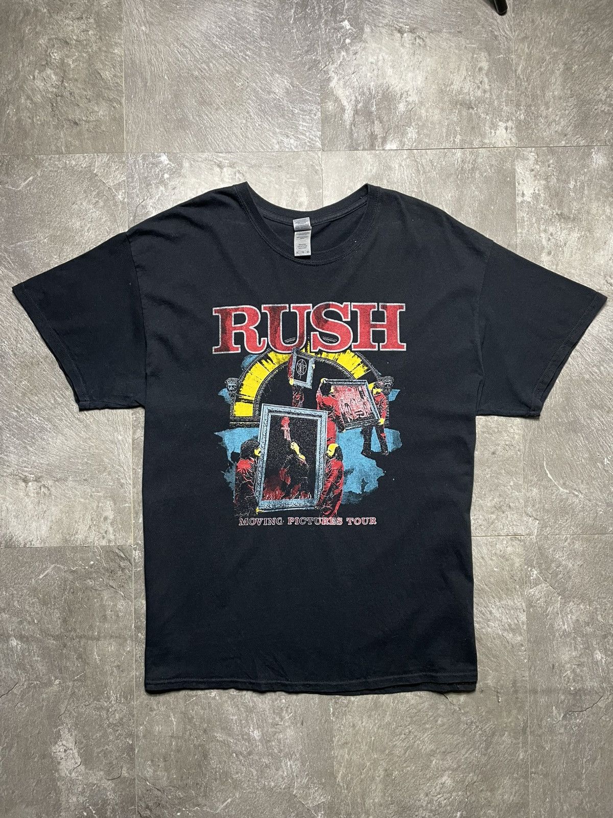 Band Tees Vintage Rush Moving Picture Tour Album Glamrock Tee rare Size US XL / EU 56 / 4 - 1 Thumbnail