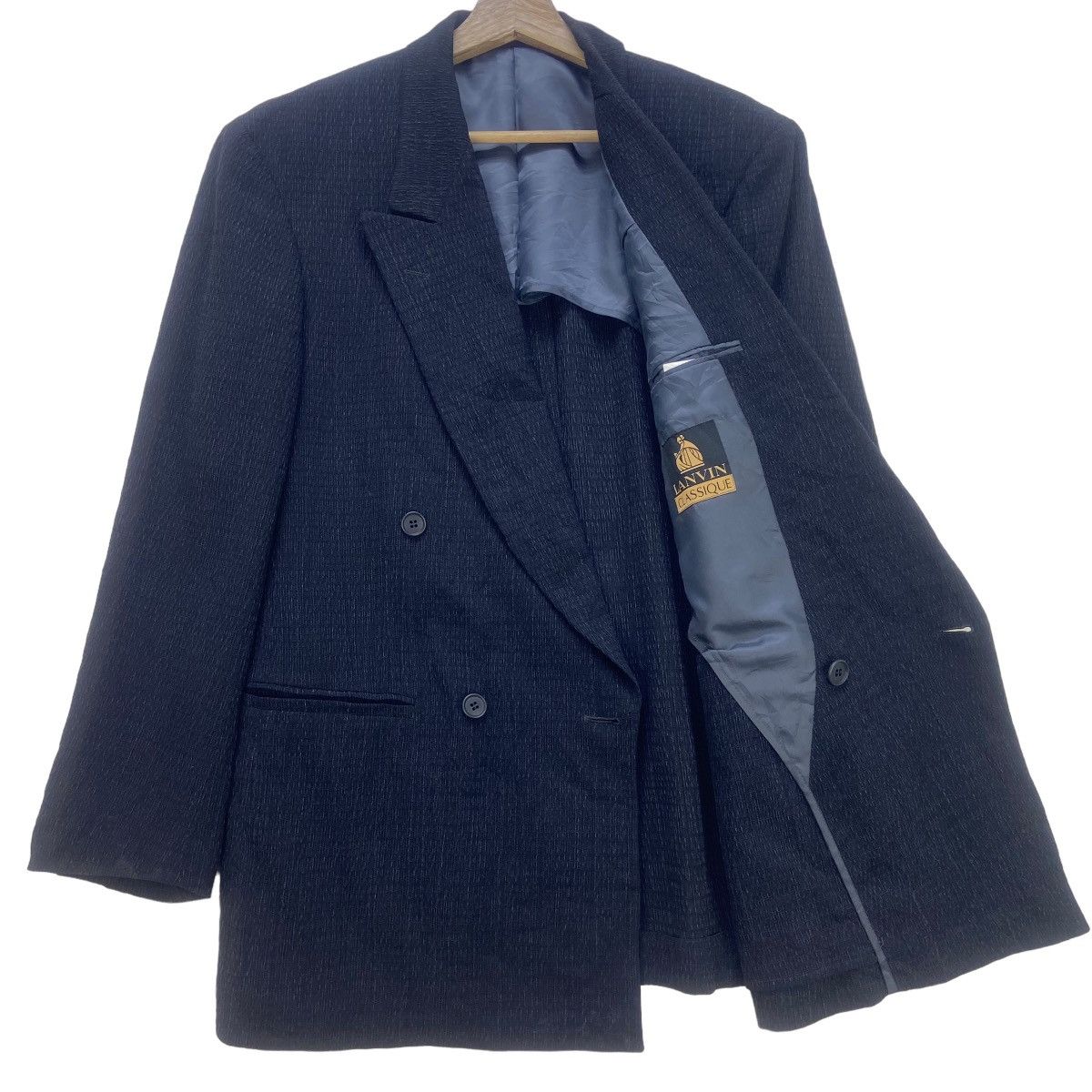 Lanvin Lanvin Classic Tencel Lyocell Fabric Blazer Formal Shirting Size US S / EU 44-46 / 1 - 2 Thumbnail