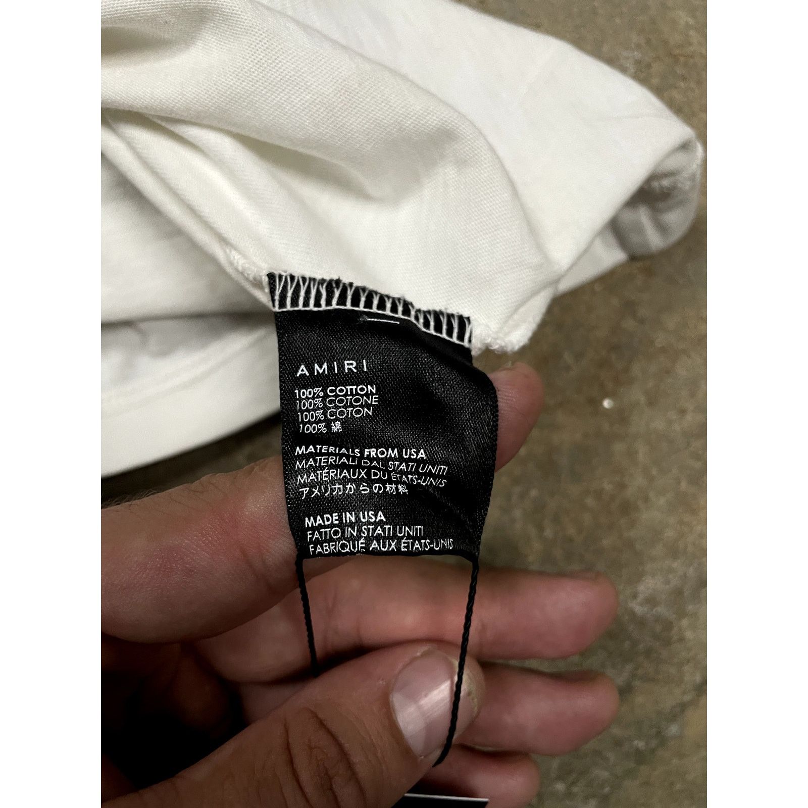 Amiri Amiri Tee White Black Bandana Logo Used XS Size US XS / EU 42 / 0 - 3 Thumbnail