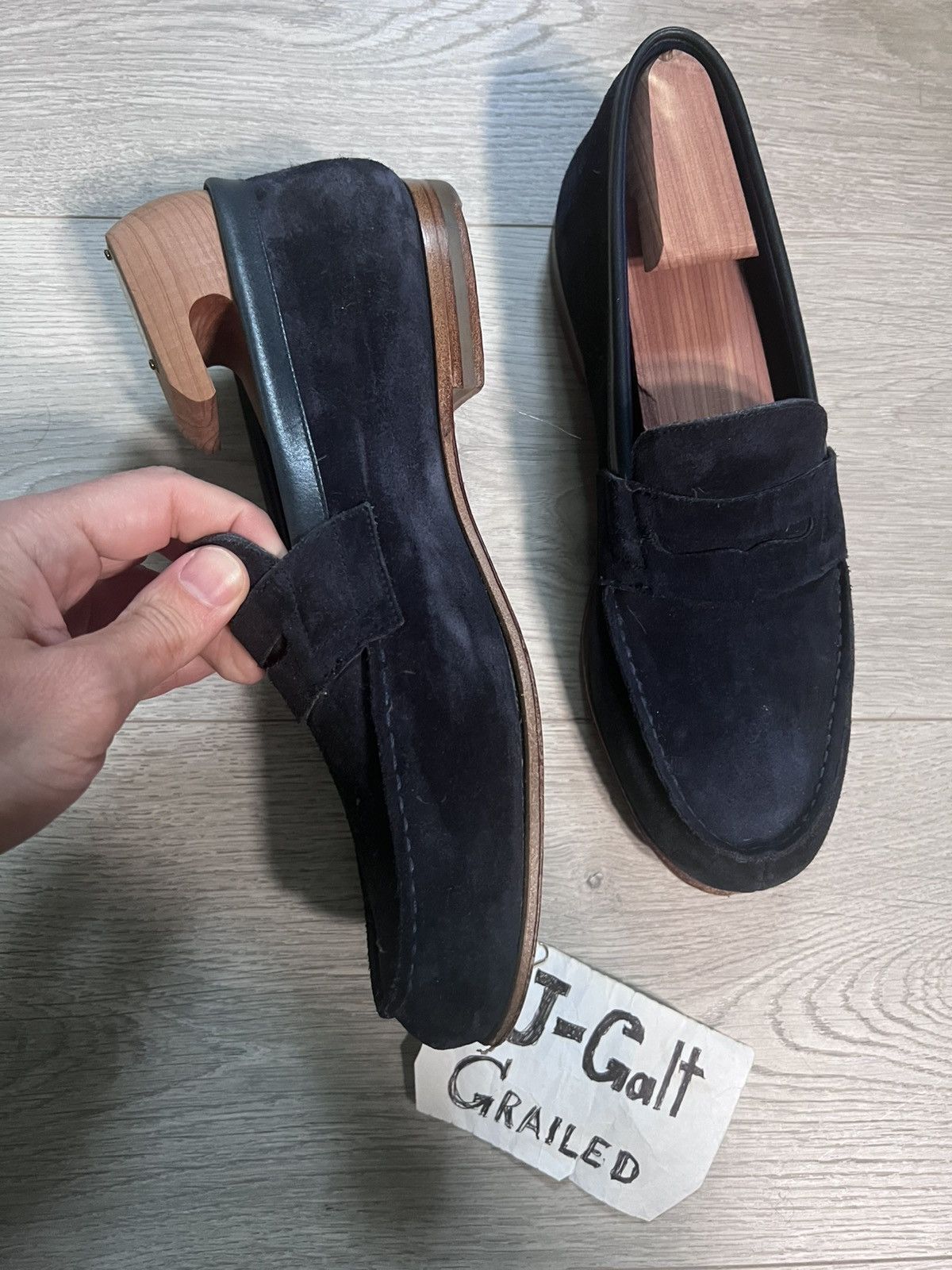 J.M. Weston J.M. Weston Iconic 180 Suede Loafers Size US 7.5 / EU 40-41 - 4 Thumbnail
